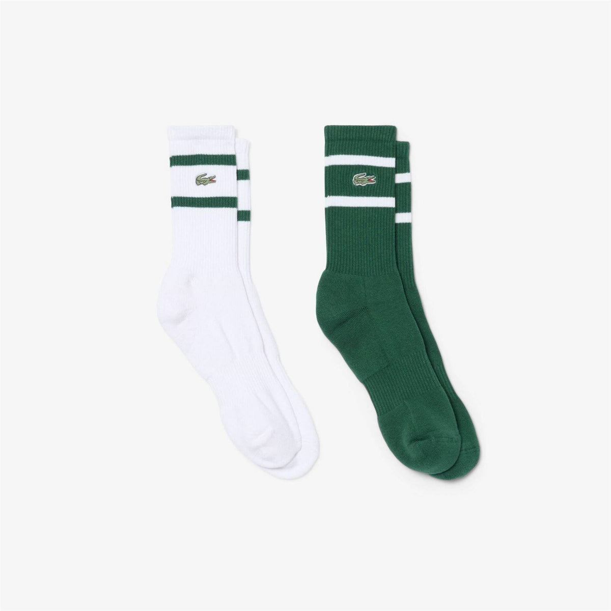 Lacoste Cotton Striped Crew Socks 2 Pack