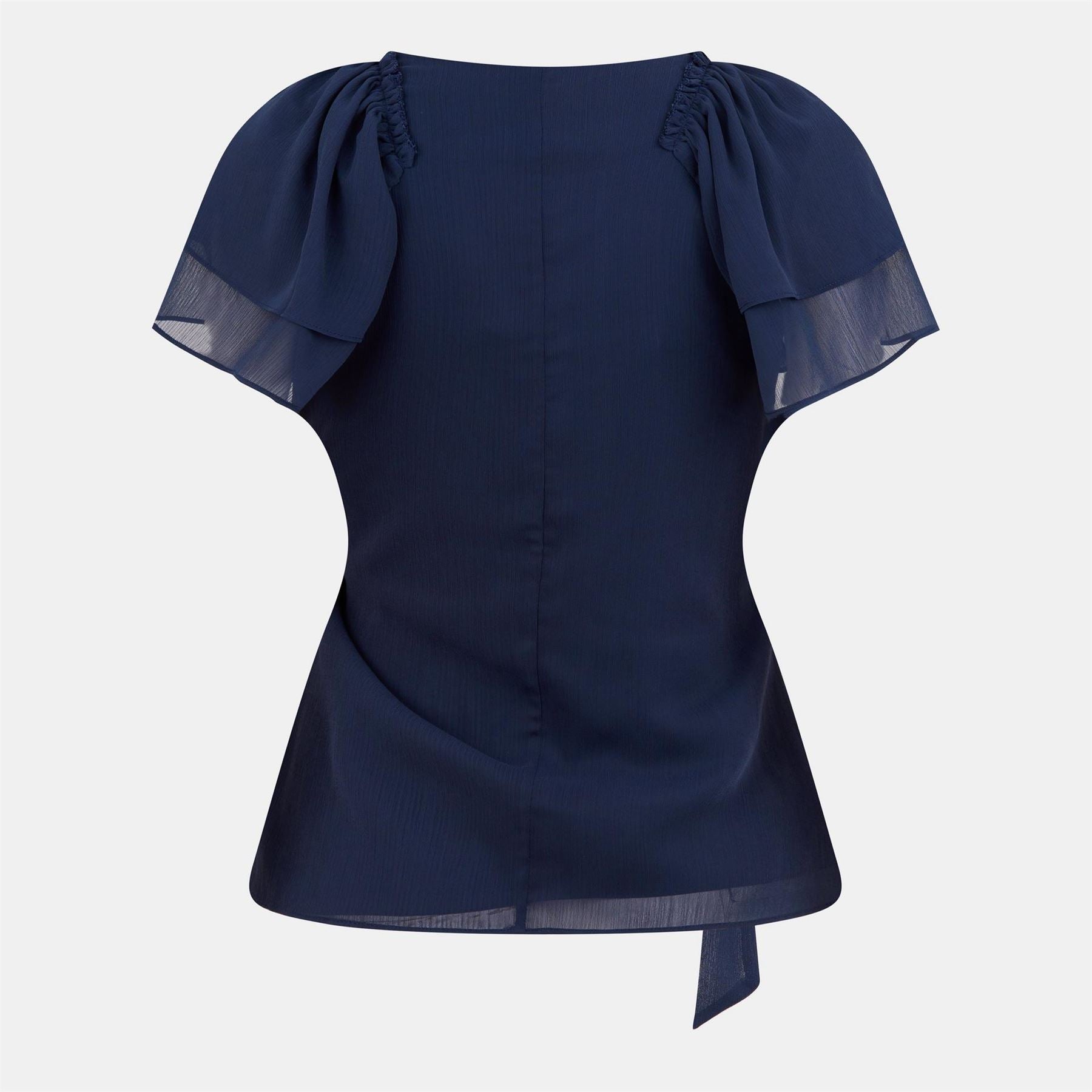 Ted Baker Relaxed Fit Flutter Sleeve Wrap Blouse