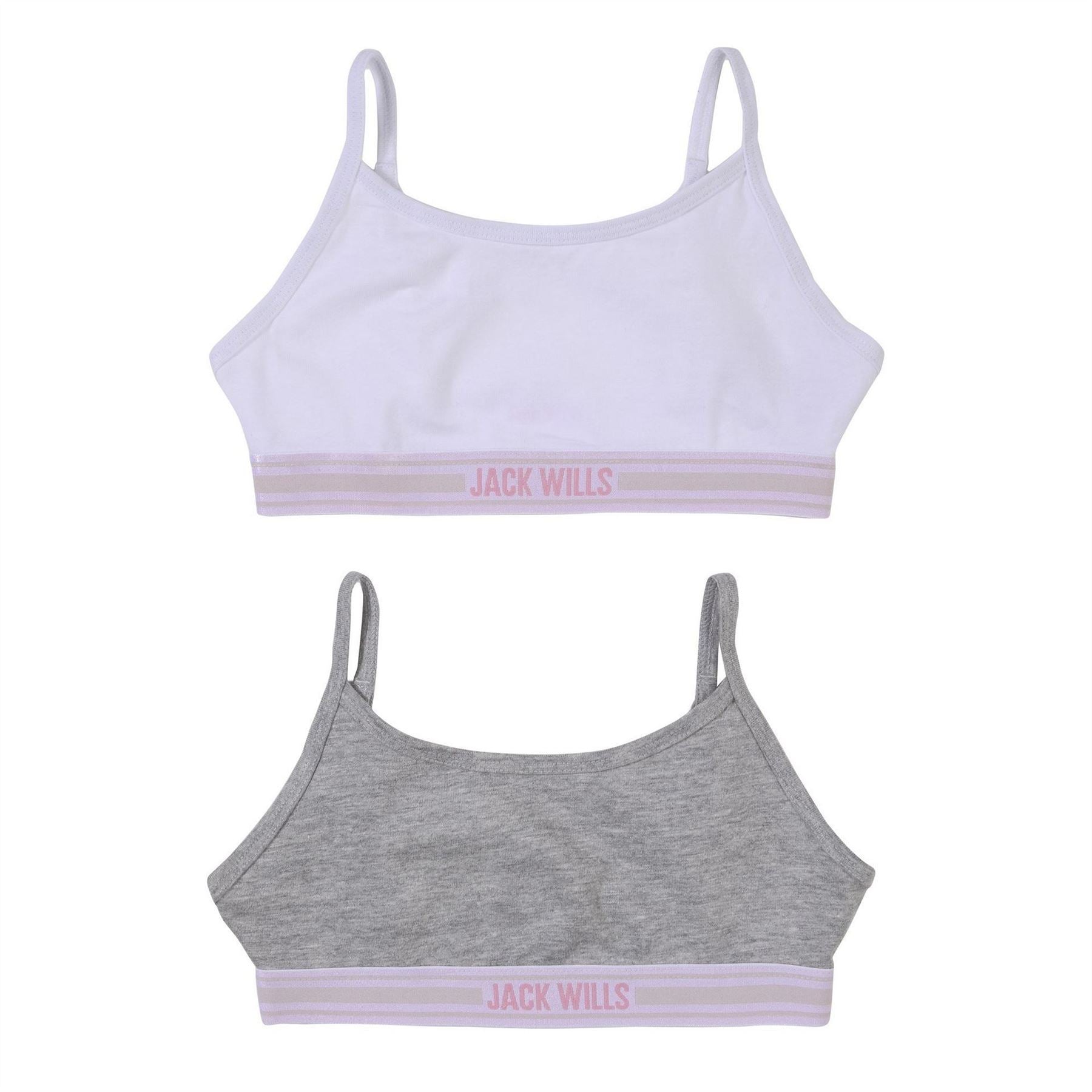 Jack Wills Girls Multipack Bralettes 2 Pack