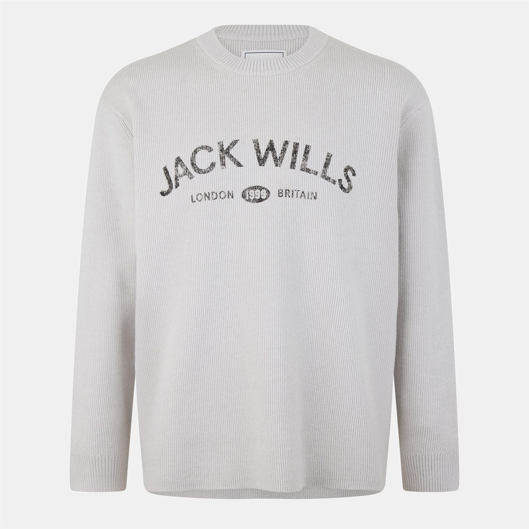 Jack Wills Crew Neck Logo Regular Fit Sweater