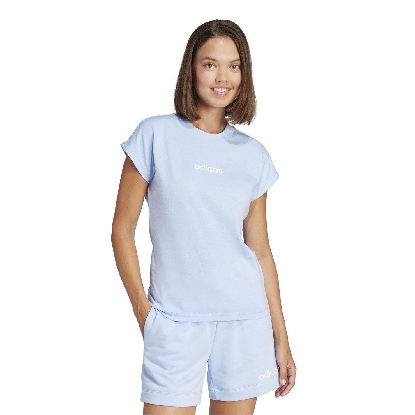 adidas Womens Essentials Linear Cotton T-Shirt