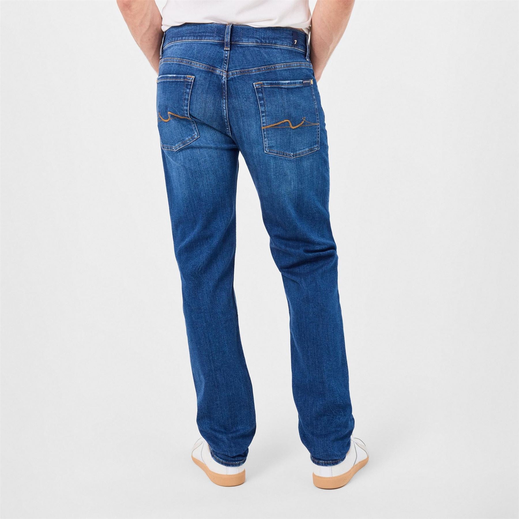 7 For All Mankind Five Pocket Straight Leg Jeans