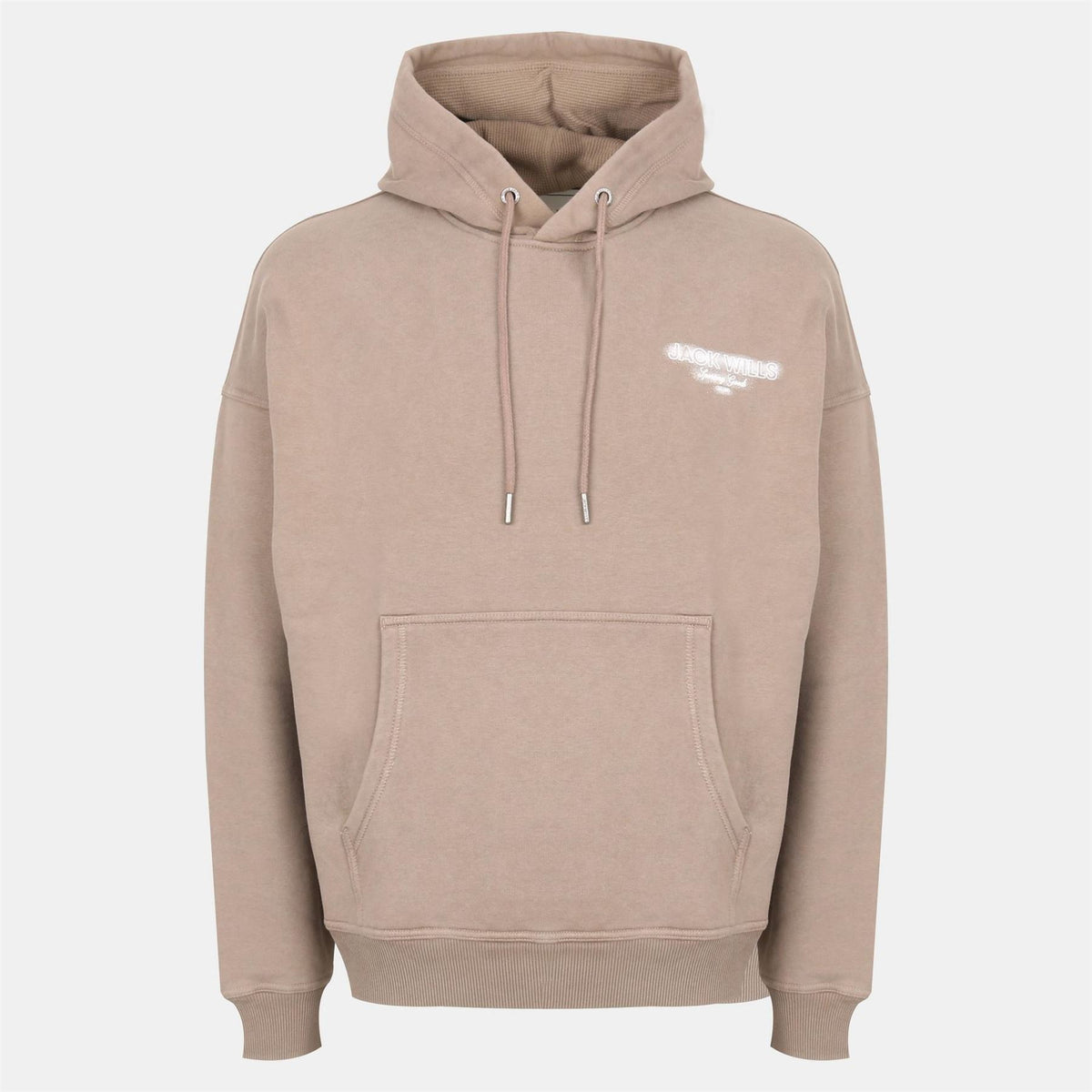 Jack Wills Script Cotton Long Sleeve Oversized Fit Hoodie
