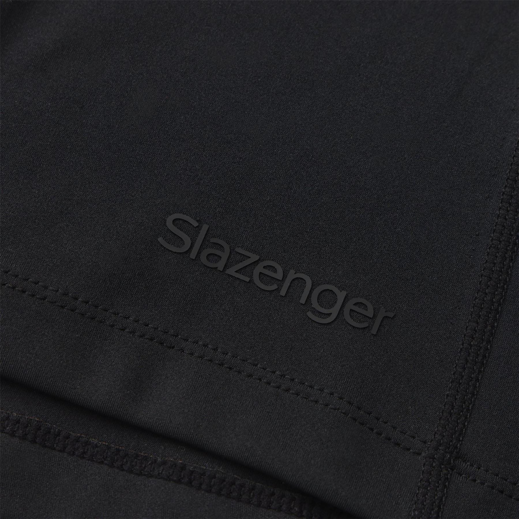 Slazenger Fitness Solid Patterned Full Zipper Band Collared Track Jacket
