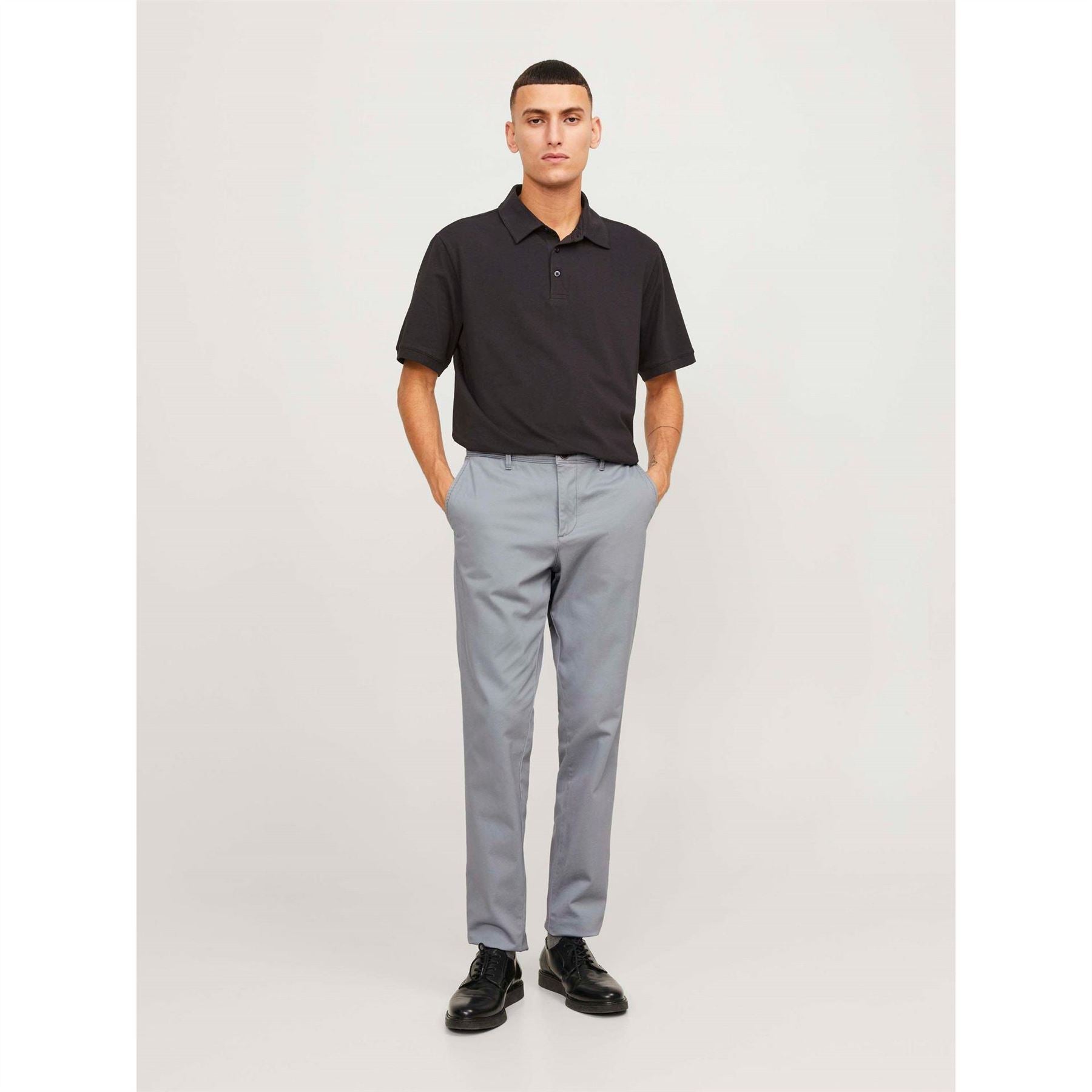 Jack and Jones Marco Bowie Solid Patterned Slim Five Pocket Chinos