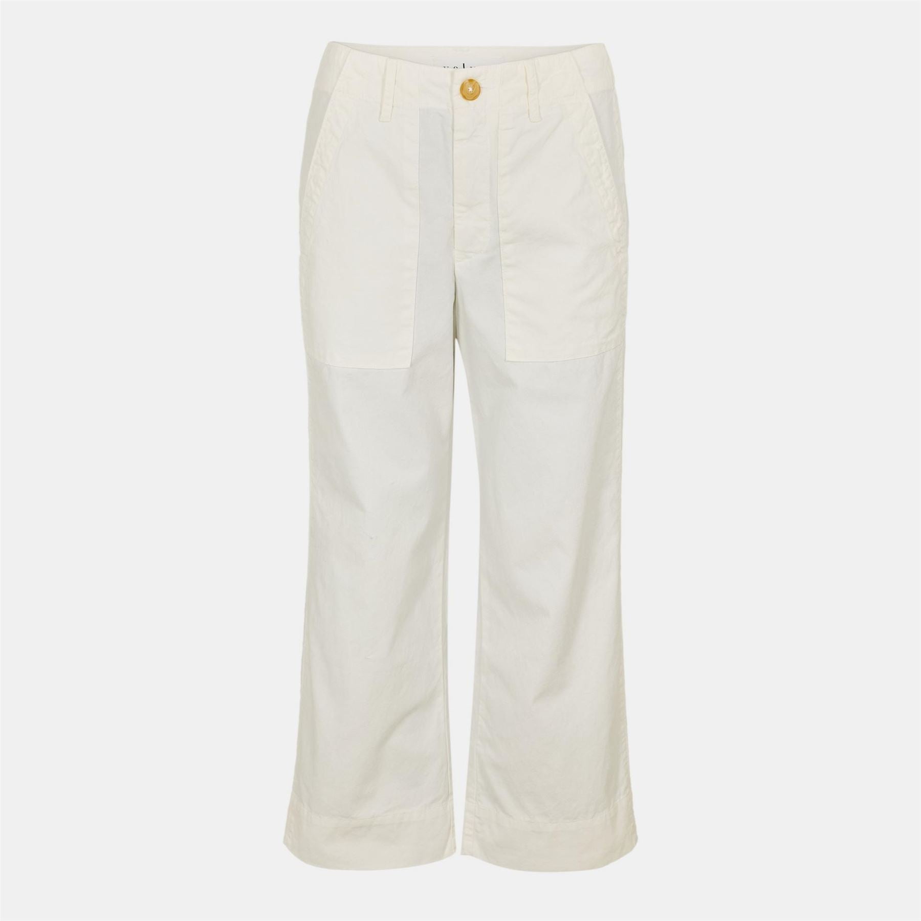 Velvet by Graham and Spencer Solid Patterned Wide Leg Roll Up Cuff Pants