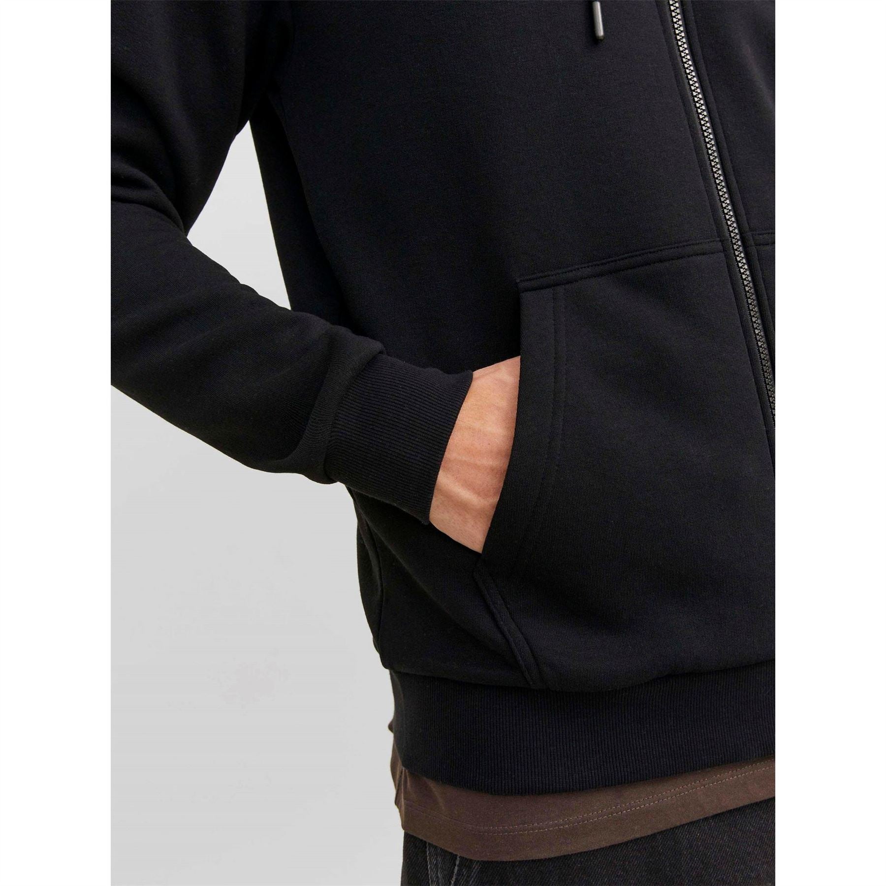 Jack and Jones Bradley Kangaroo Pocket Hooded Long Sleeve Sweatshirt
