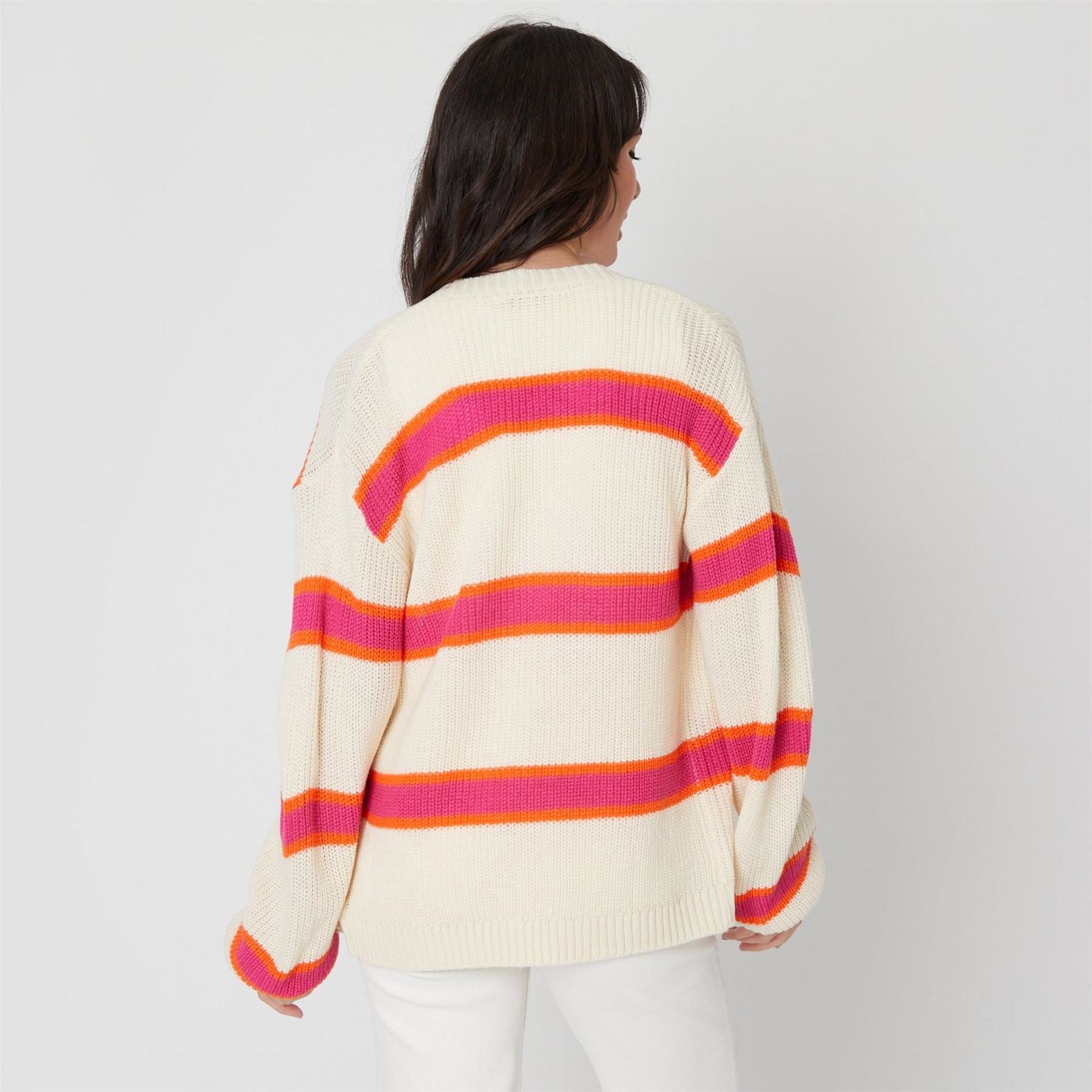 Be You Stripe Relaxed Fit Sweater