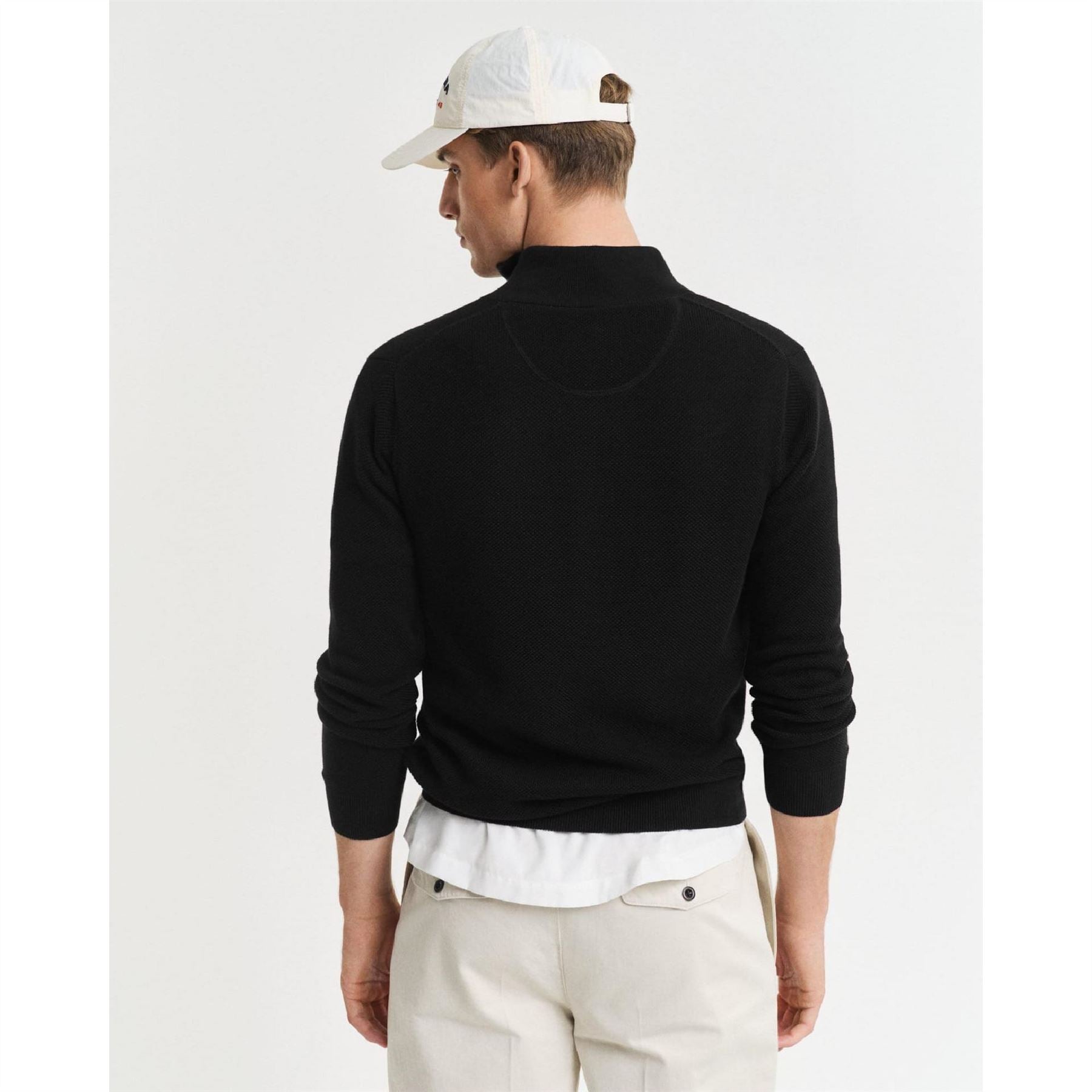 Gant Piqué Half Zip Sweater