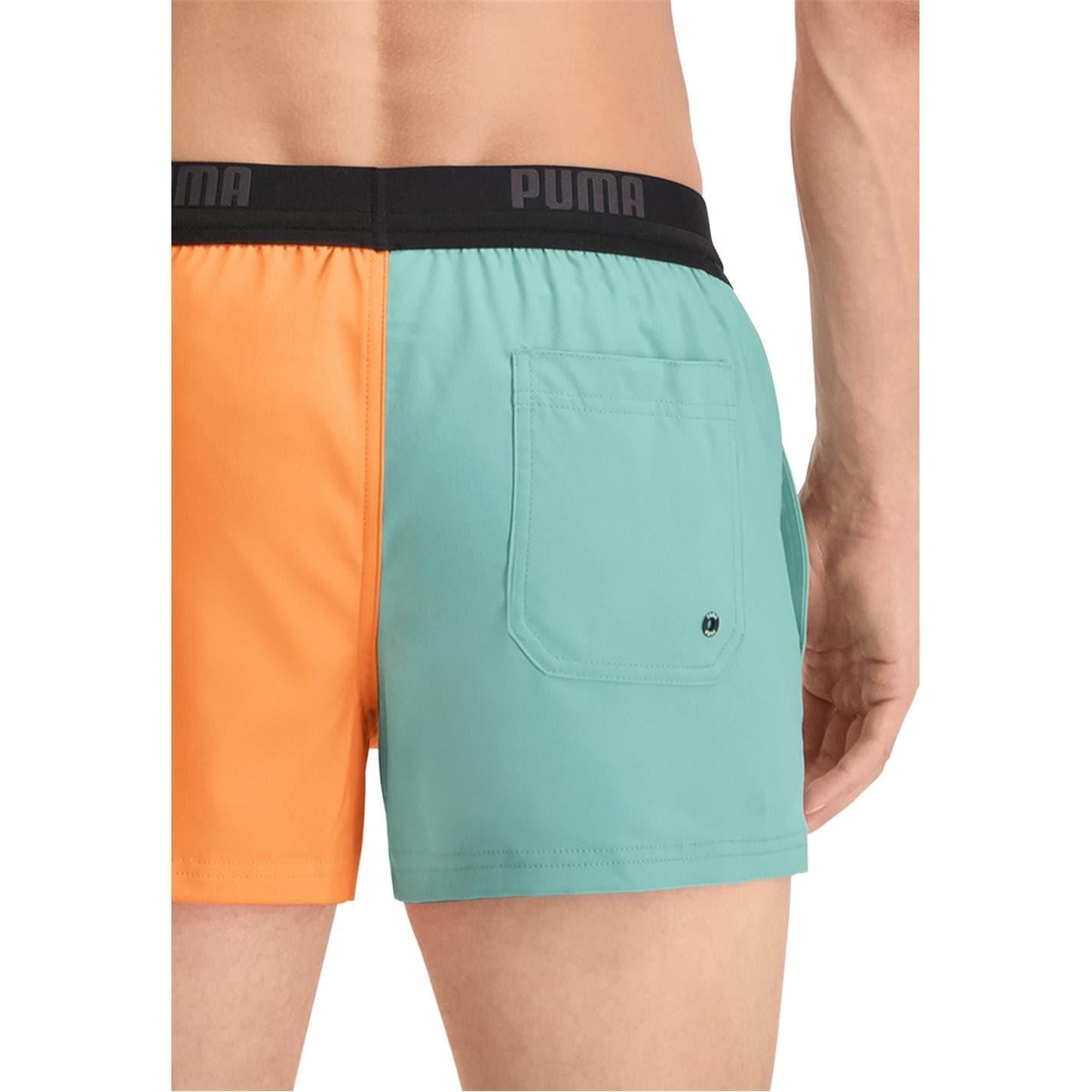 Puma Regular Fit Color Block Swim Shorts