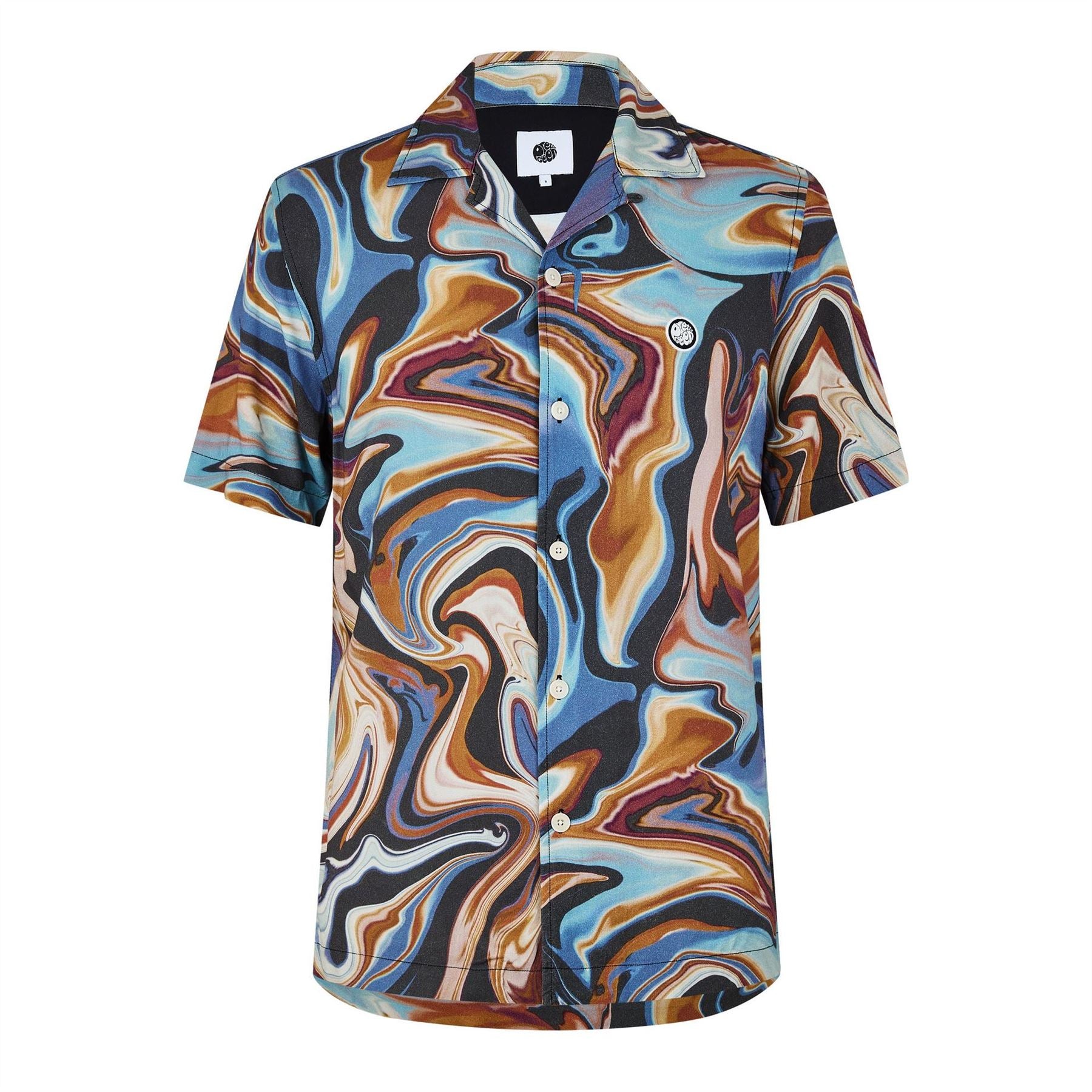 Pretty Green Sundown Short Sleeve Patterned Shirt