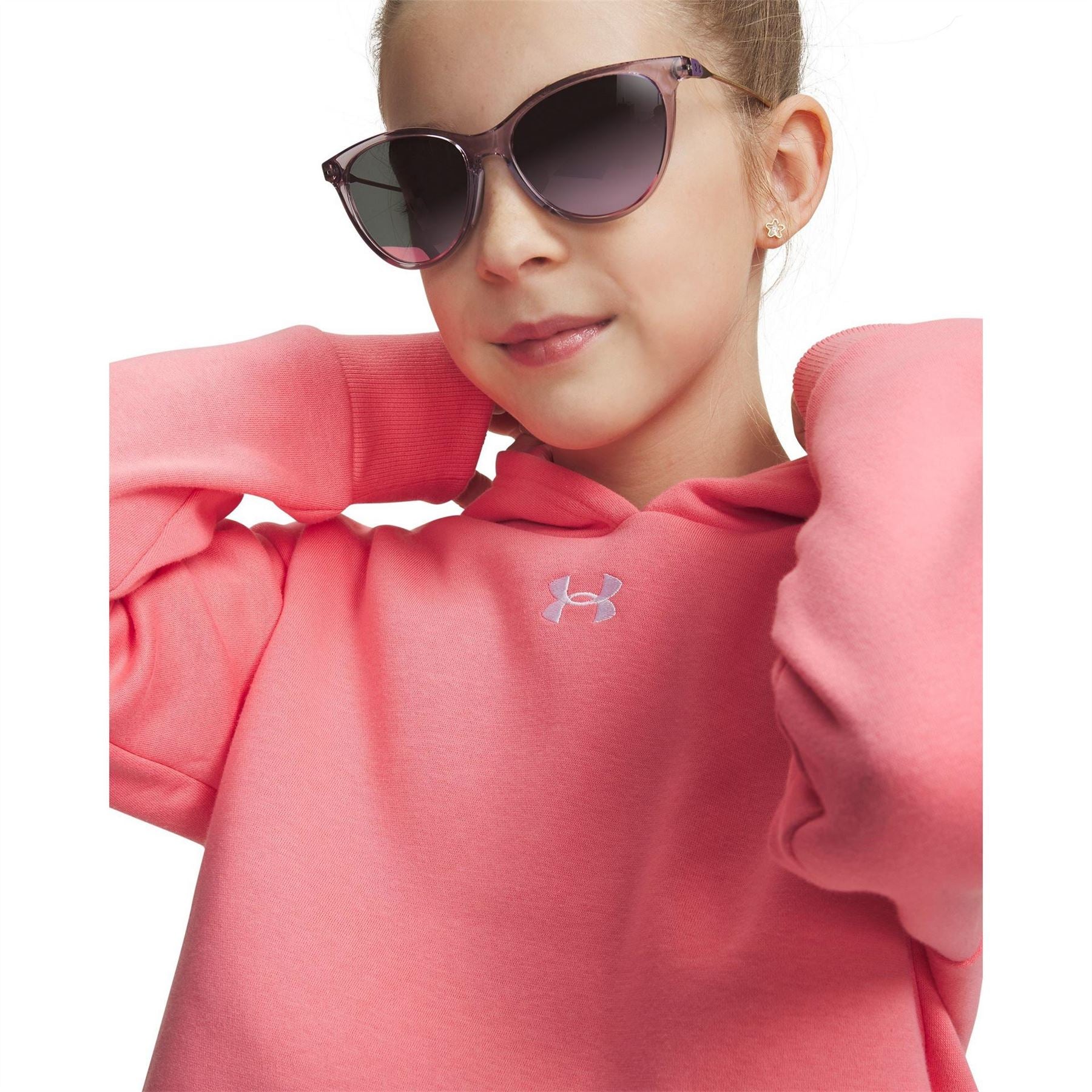 Under Armour Armour Ua Rival Fleece Crop Hoodie Hoody Girls