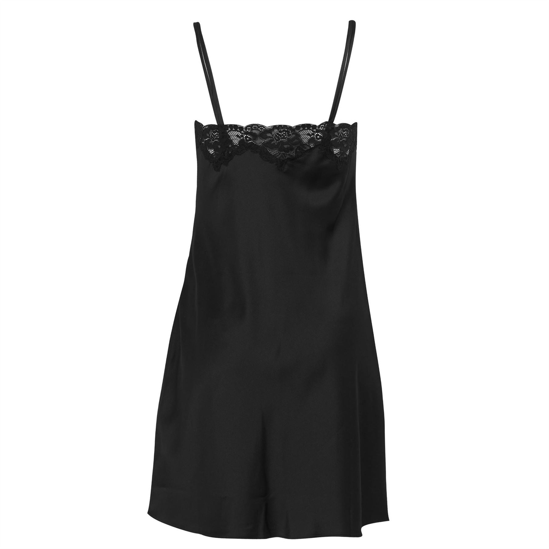 Lauren by Ralph Lauren Satin Lace Trim Chemise