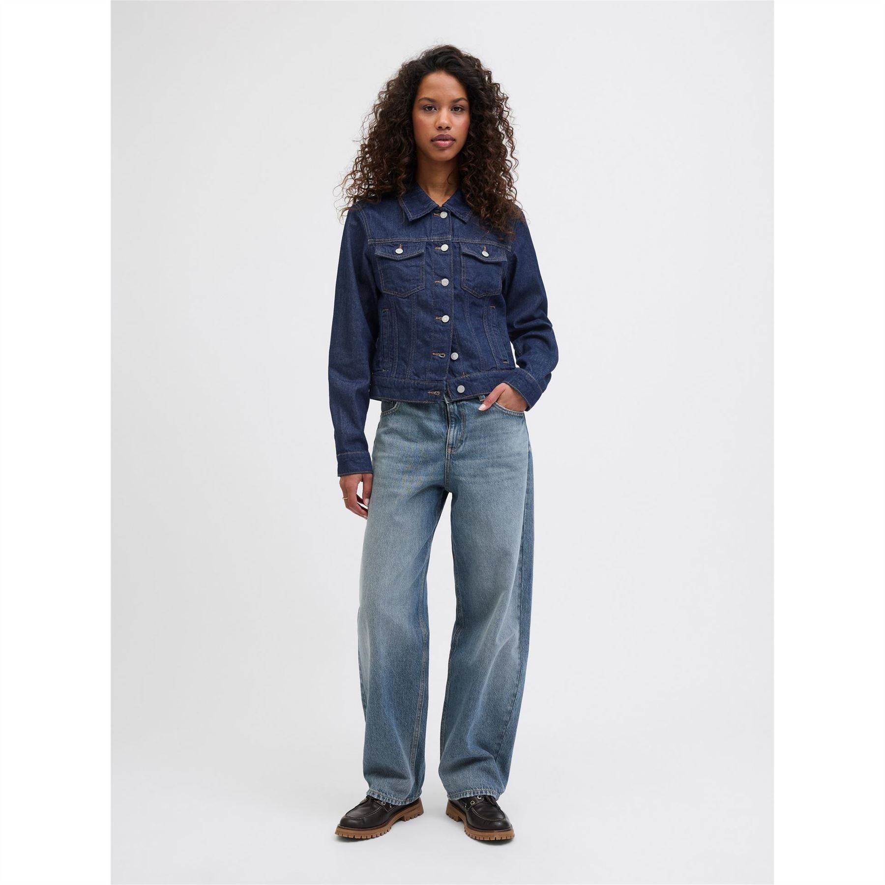 JJXX Solid Patterned Denim Jacket