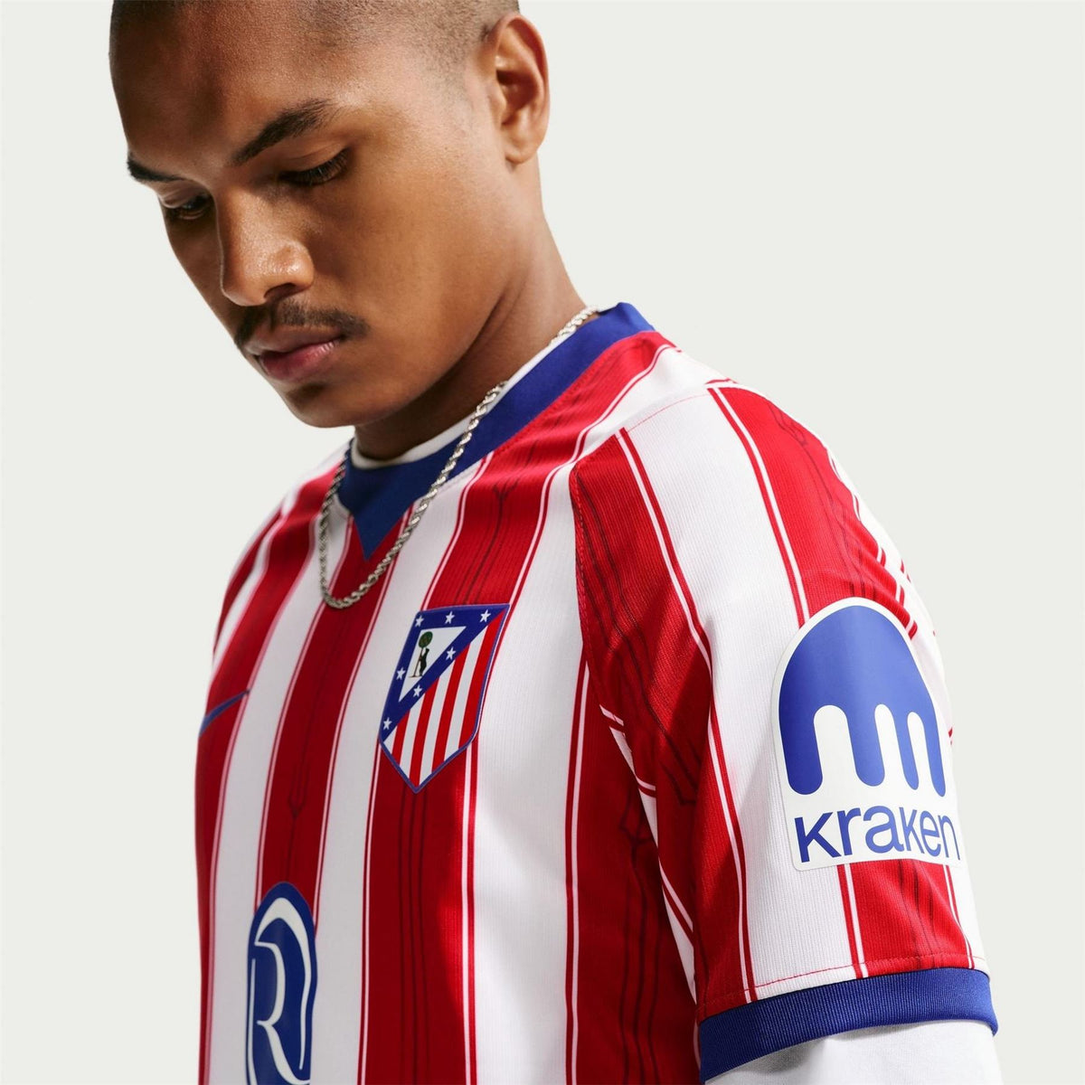 Nike Atlético Madrid Home 2025 26 Short Sleeve Football Shirt