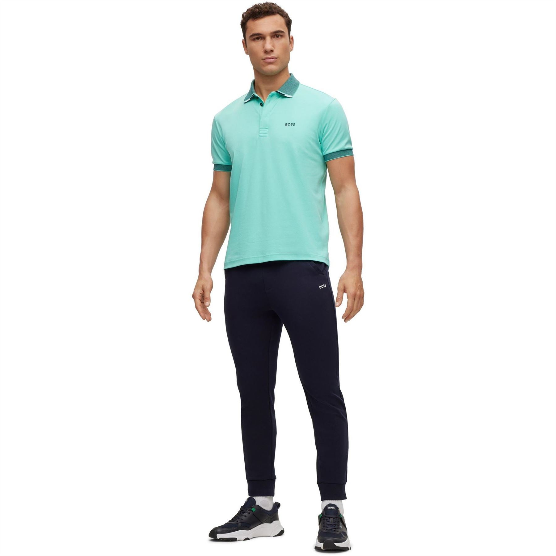 Boss Hadiko Solid Patterned Slim Joggers