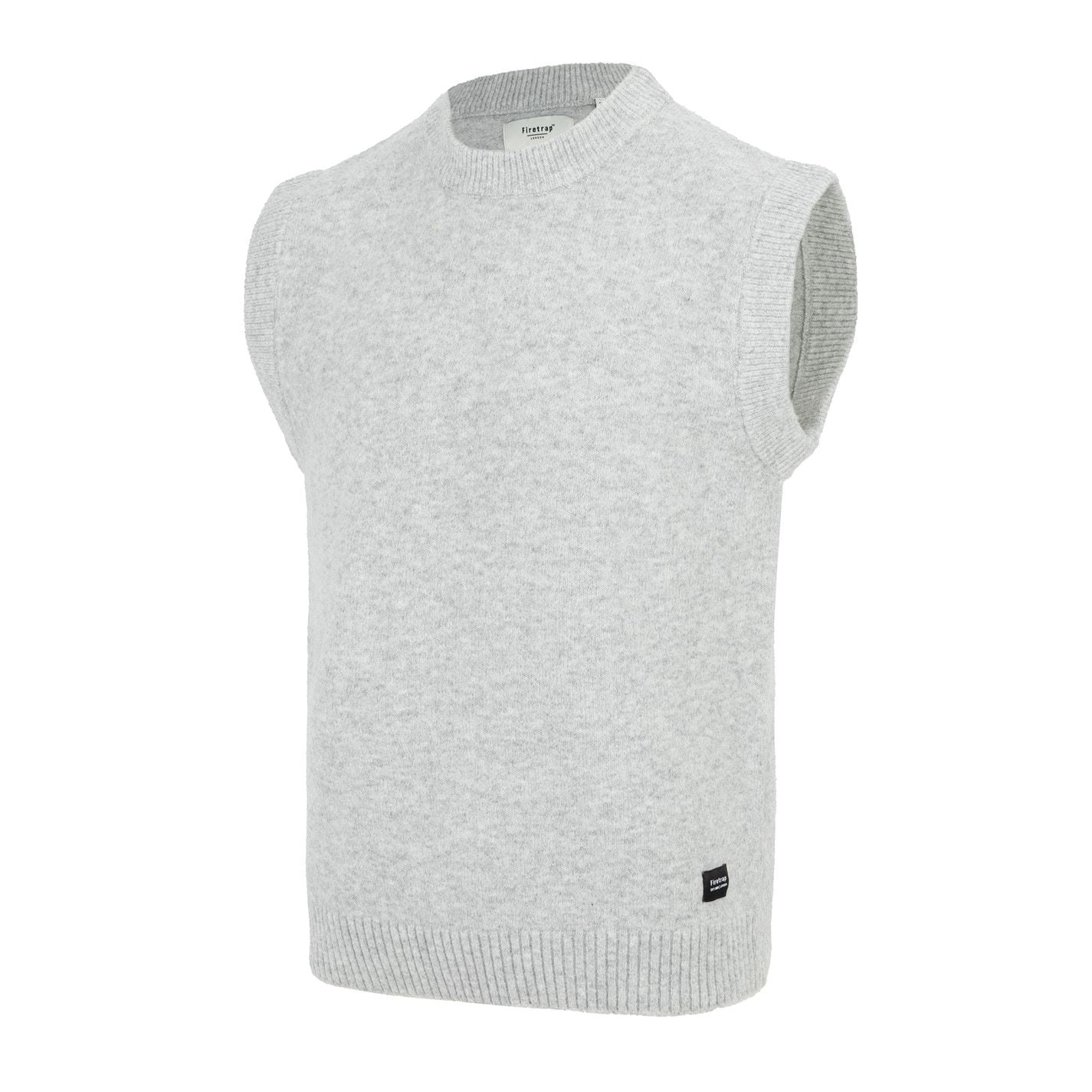 Firetrap Mens Crew Neck Sleeveless Sweater Vest