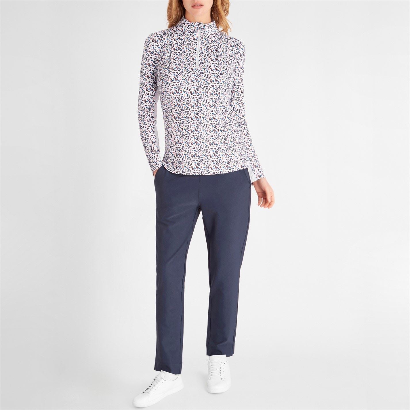 Calvin Klein Golf Regular Fit Mock Neck Long Sleeve Sweater