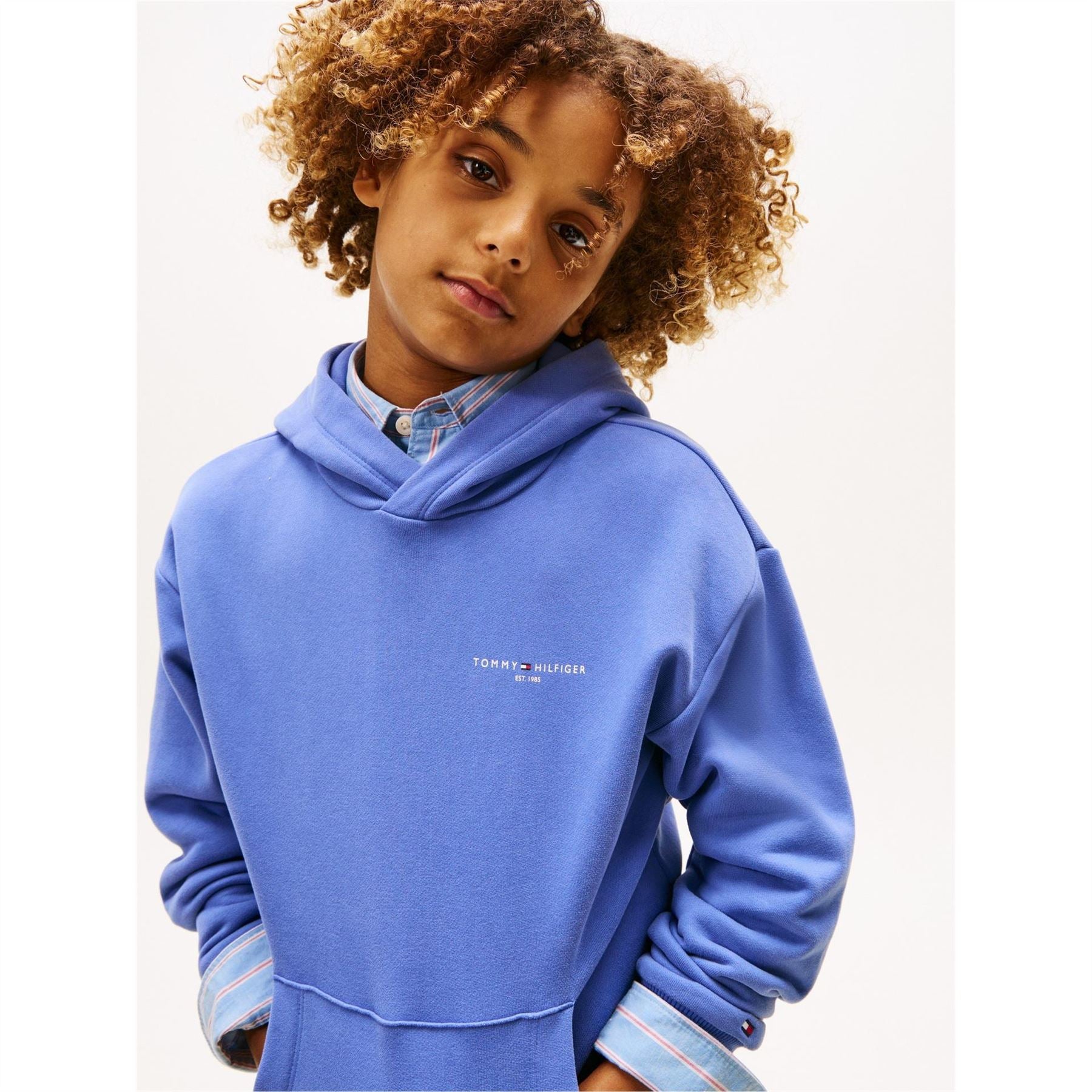 Tommy Hilfiger Hooded Neck Long Sleeve Regular Fit Top