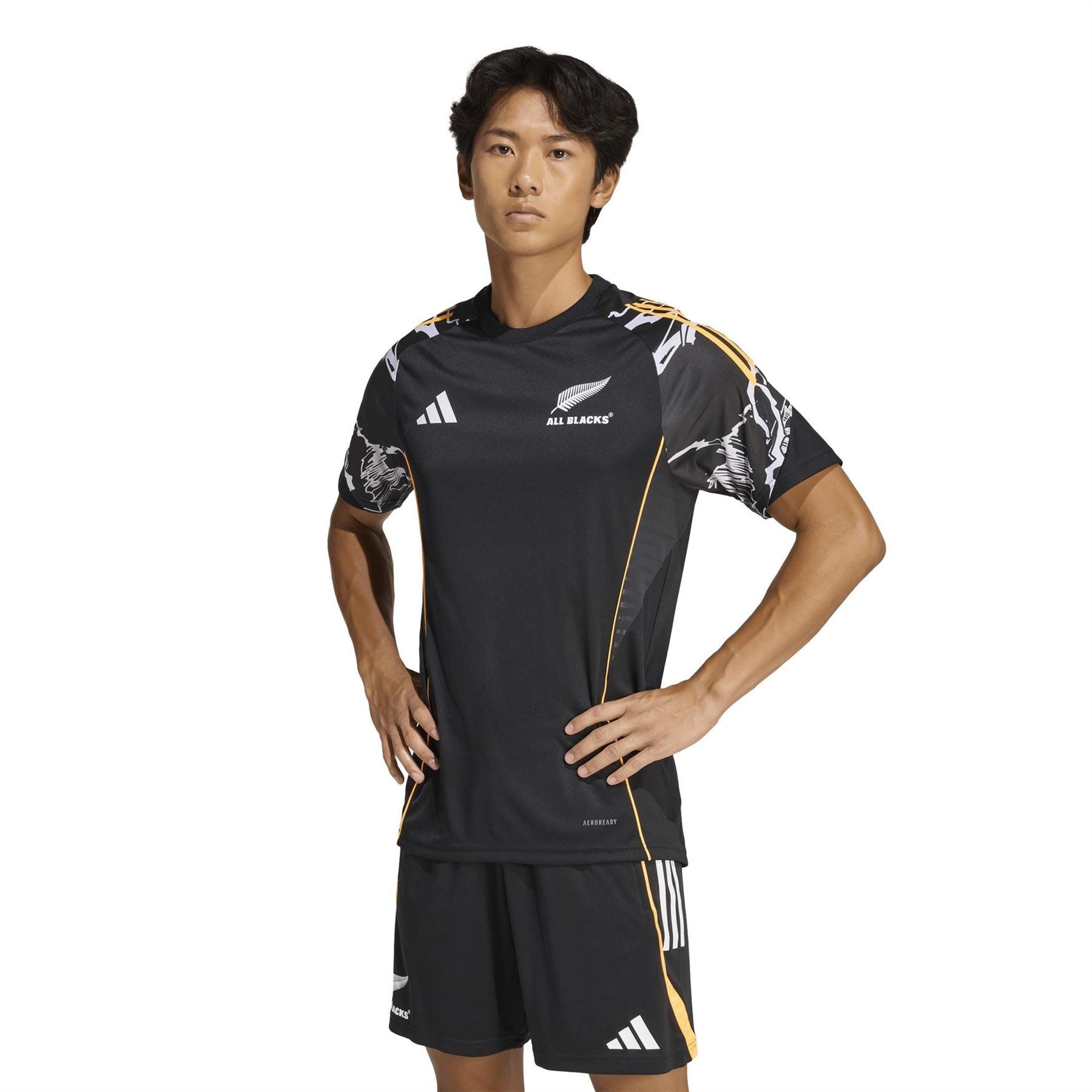 adidas Mens All Blacks X Marvel Performance T-Shirt