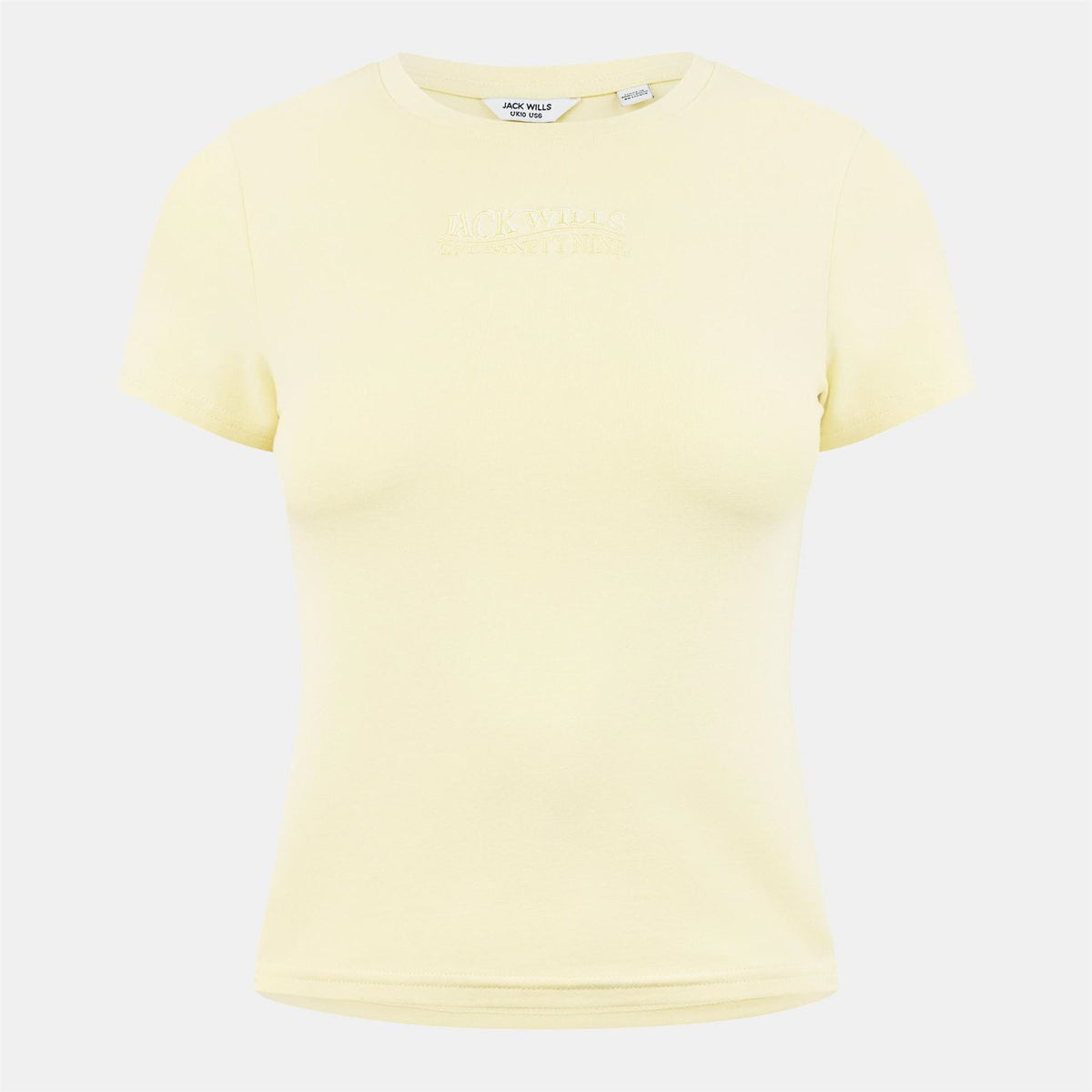 Jack Wills Graphic Cropped Slim Fit T-Shirt