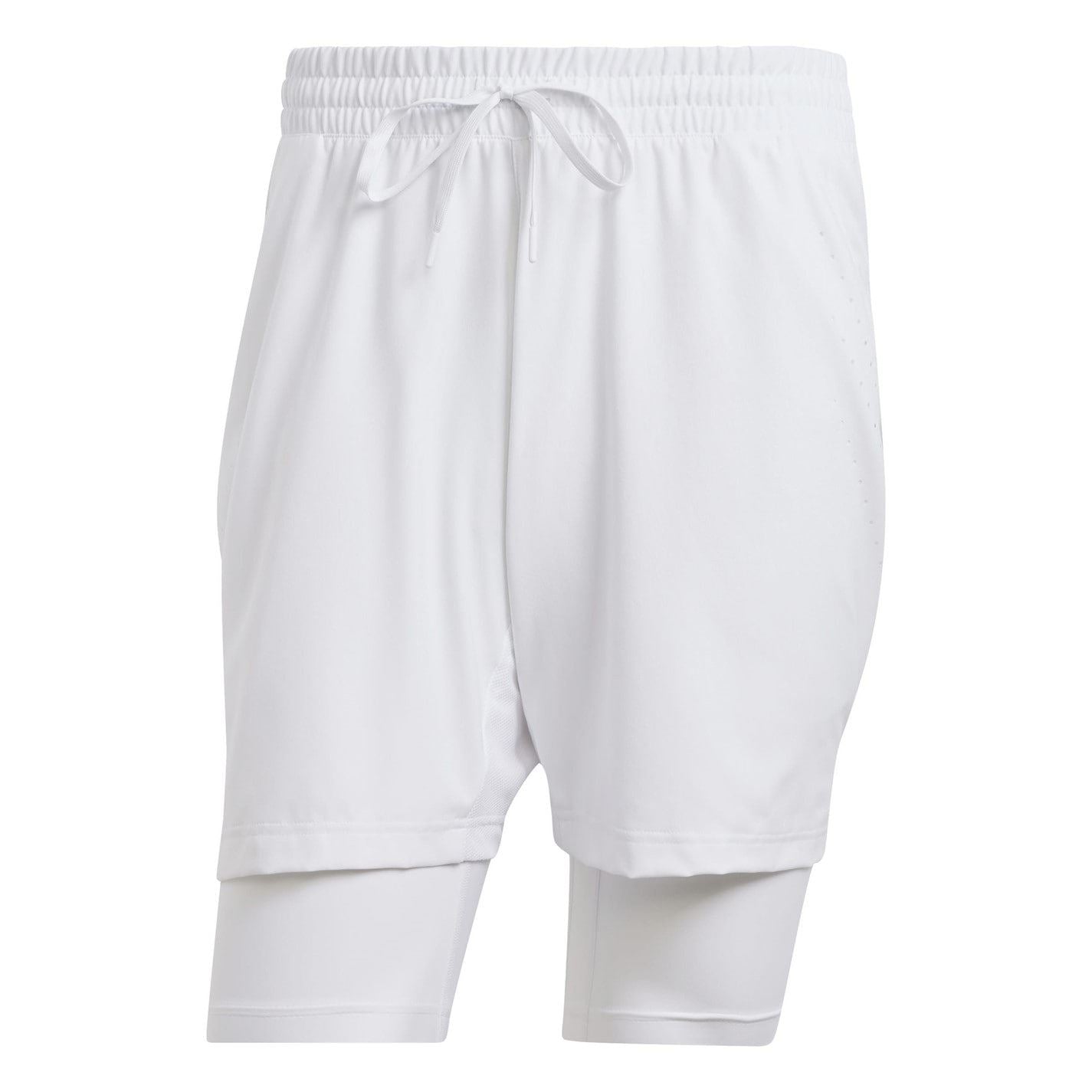 adidas Mens Tennis Pro Aeroready Shorts And Inner Shorts Set