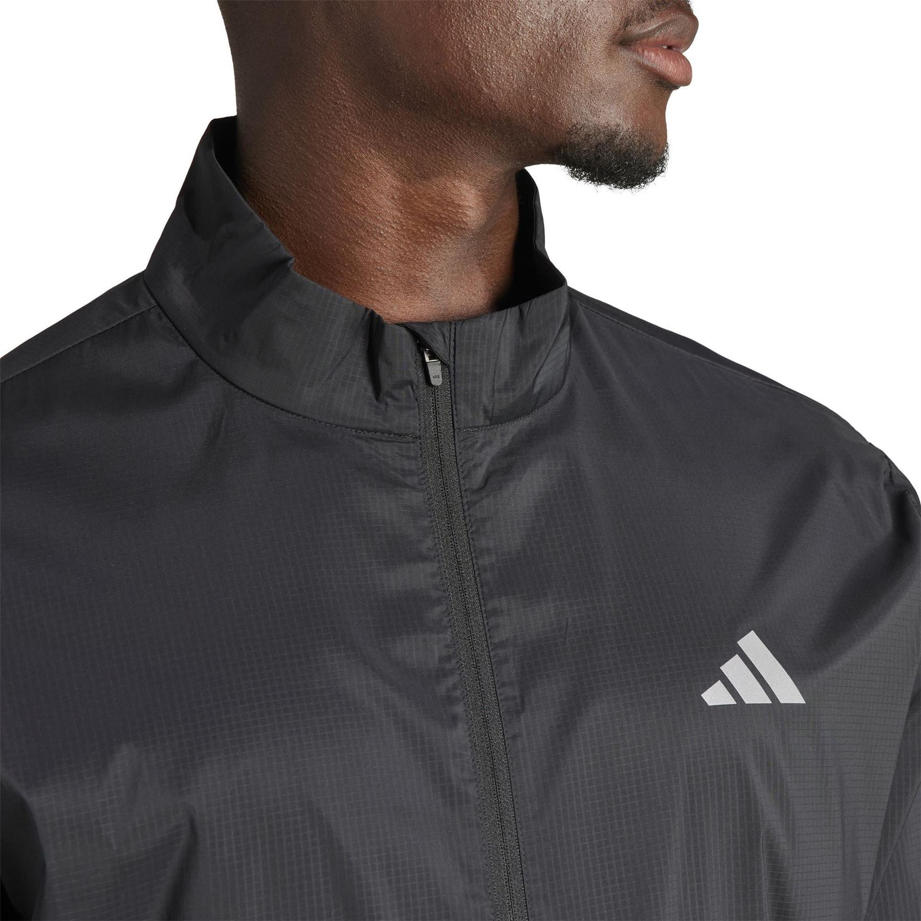 adidas Ultimate Allover Print Wind.RDY Reflective Slim Fit Performance Running Jacket