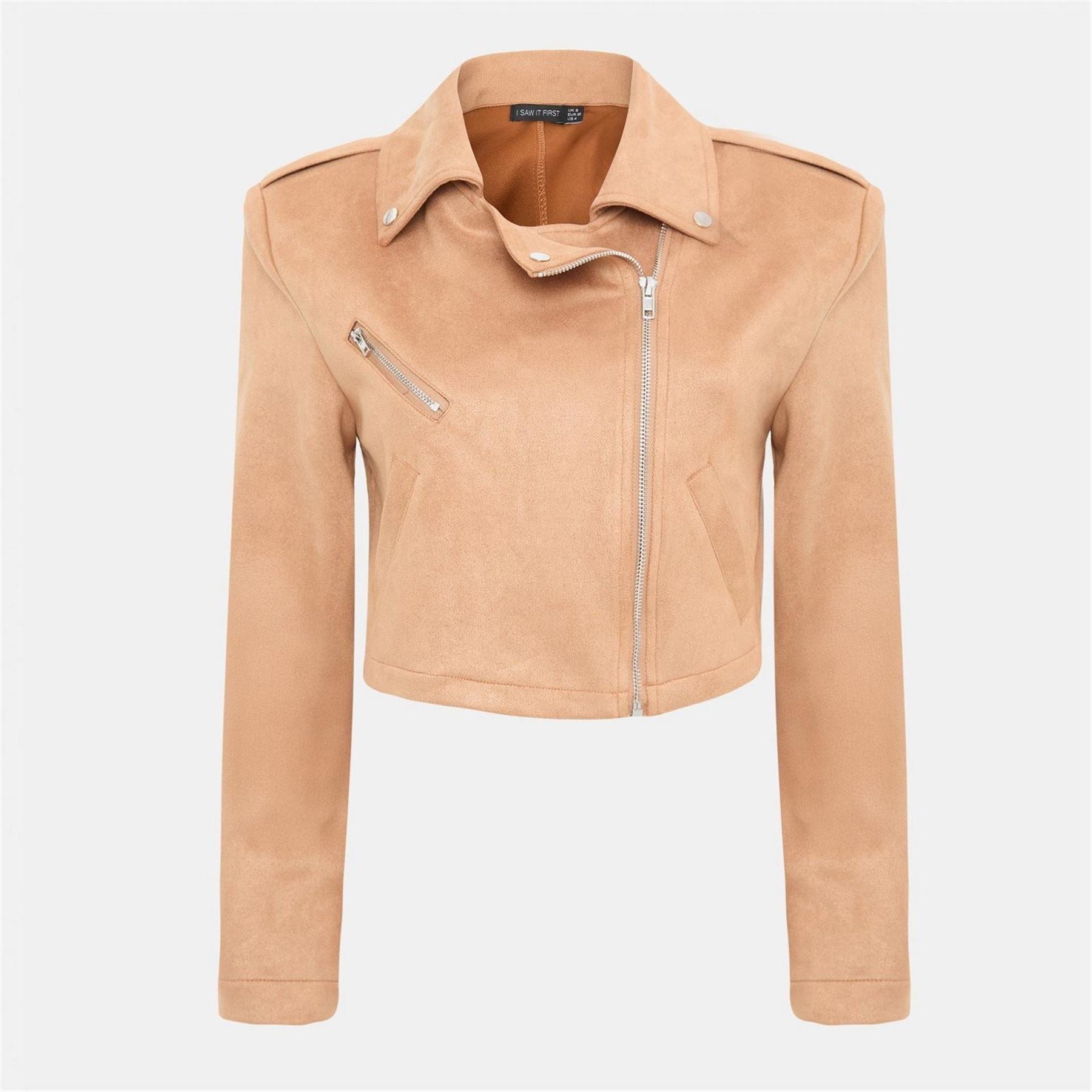 I Saw It First Suede Biker Jacket