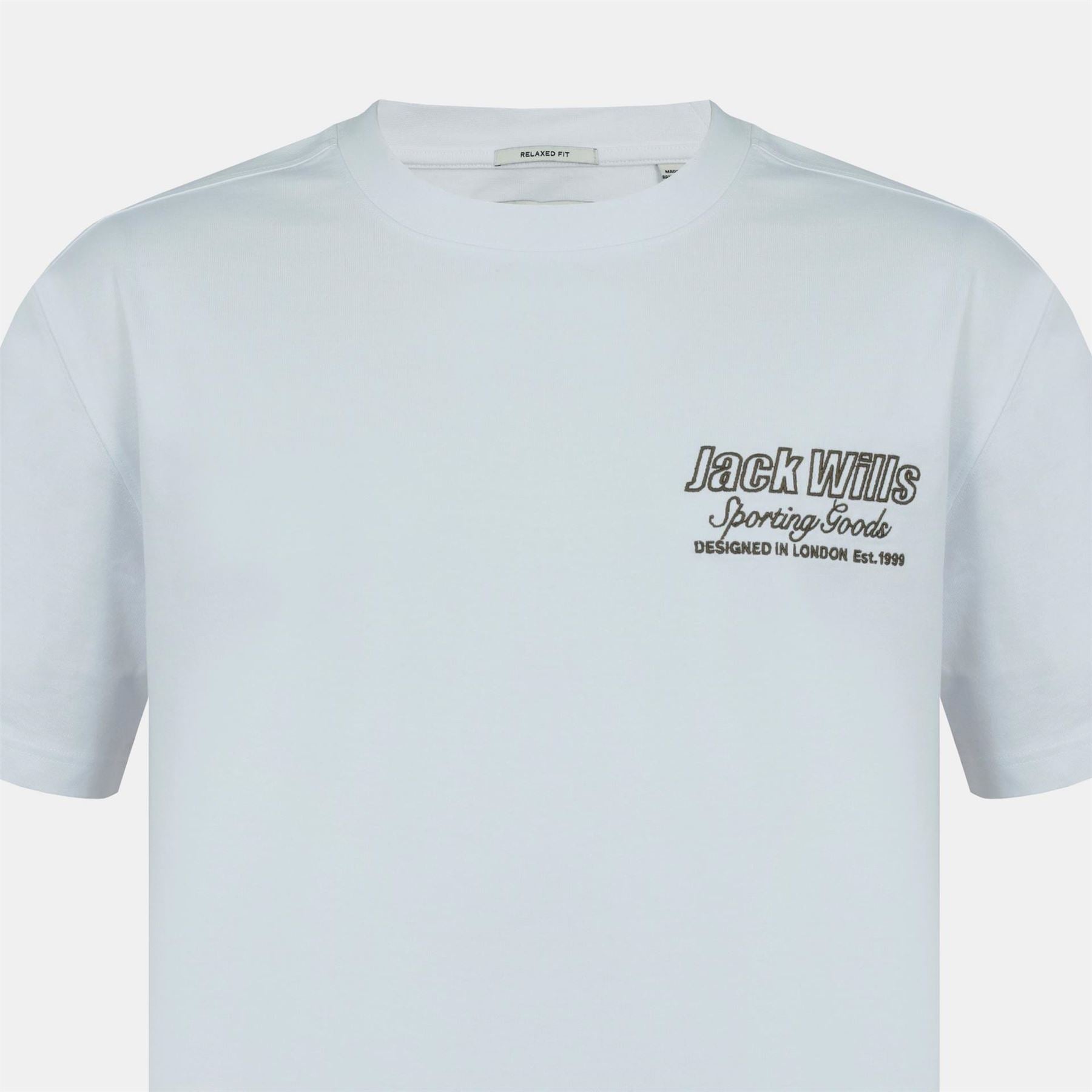 Jack Wills Jw Graphic Cotton Short Sleeve Crew Neck T-Shirt