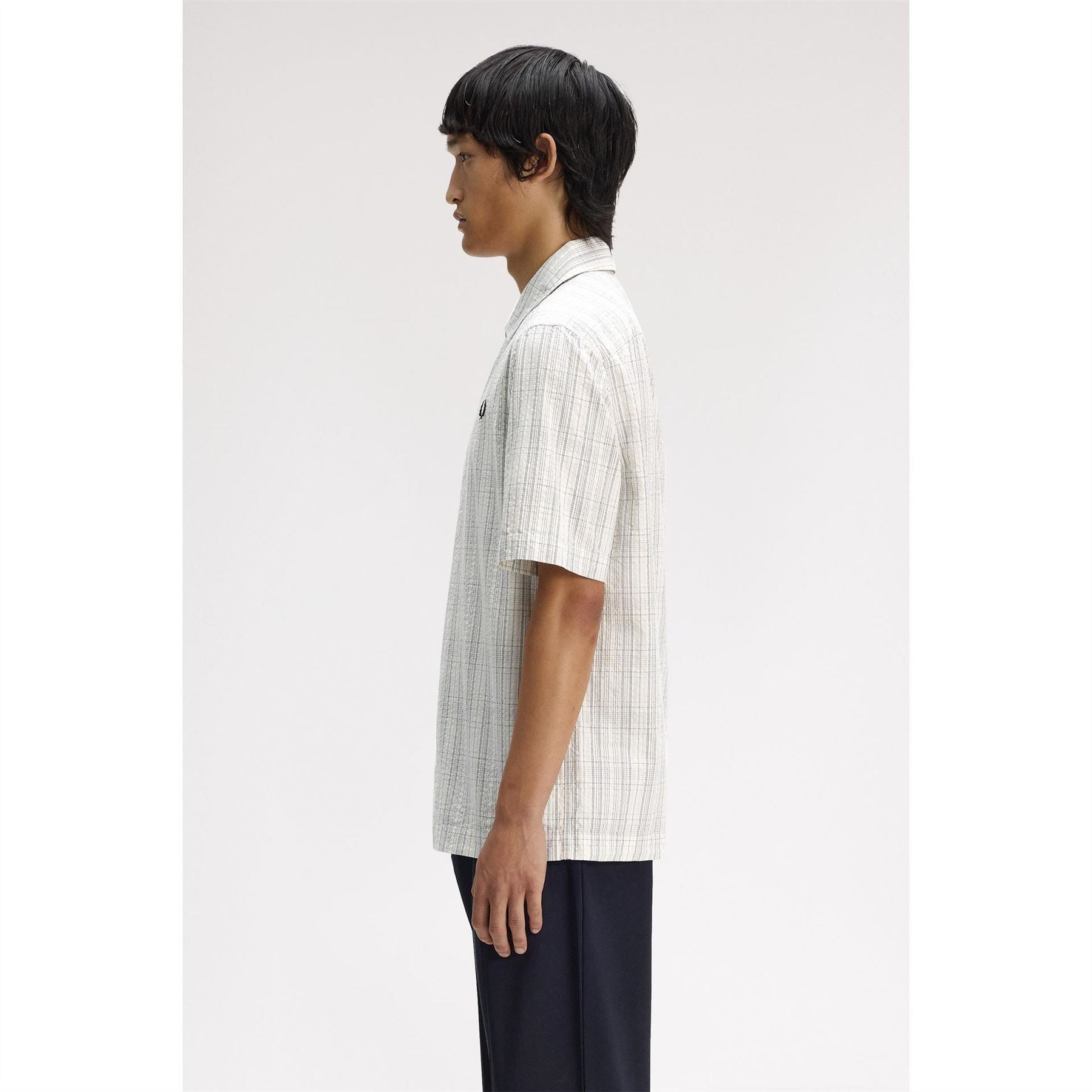 Fred Perry Patterned Short Sleeve Shirt