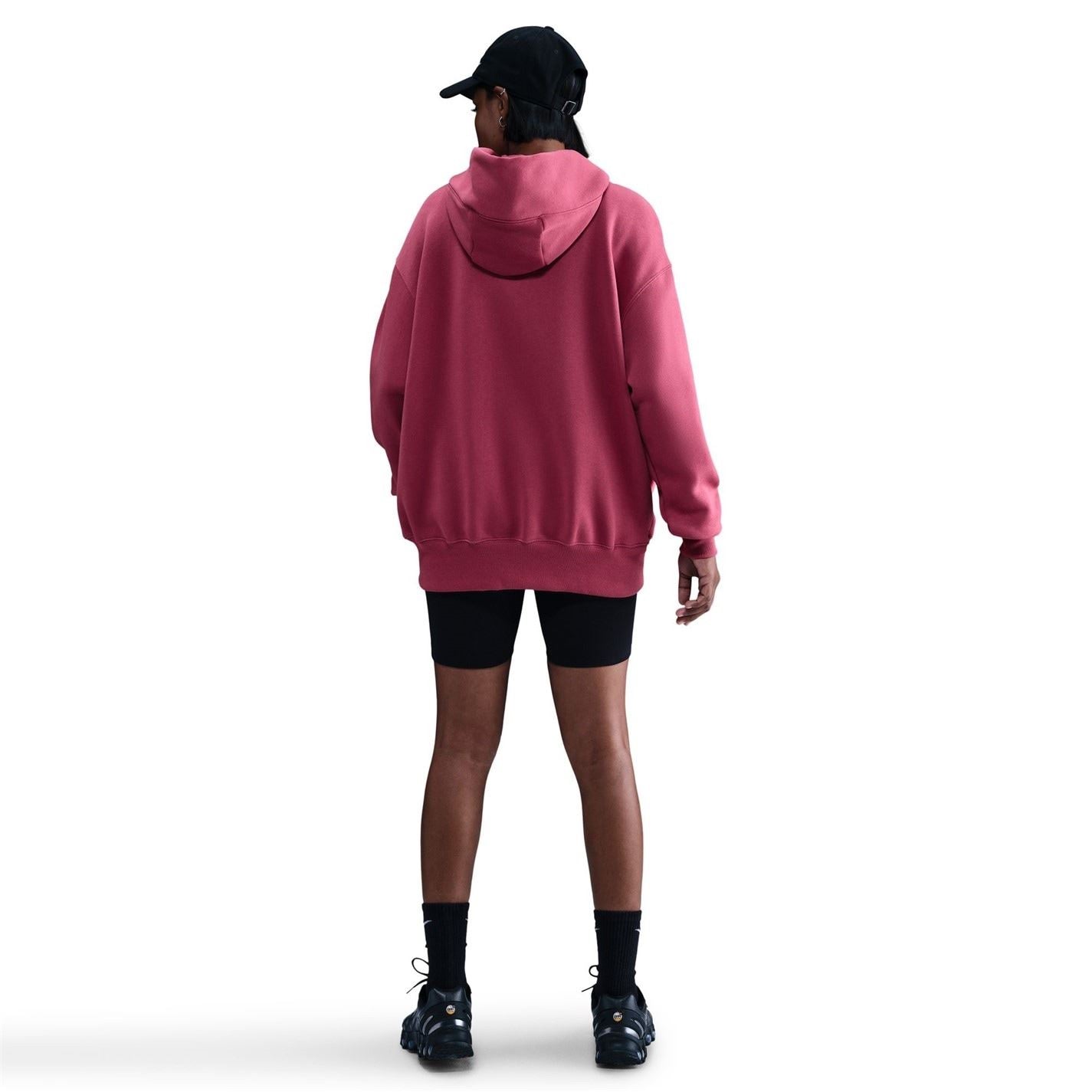 Nike Phoenix Fleece Oversize Fit Drop Shoulder Long Sleeve Hooded Neck Sweatshirt