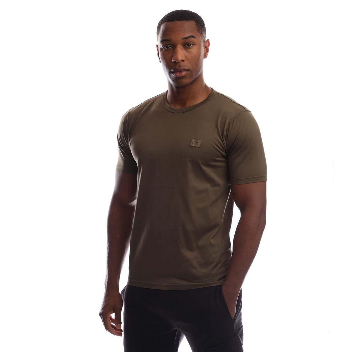 CP Company 2 Mercerized Jersey Logo Patch T-Shirt