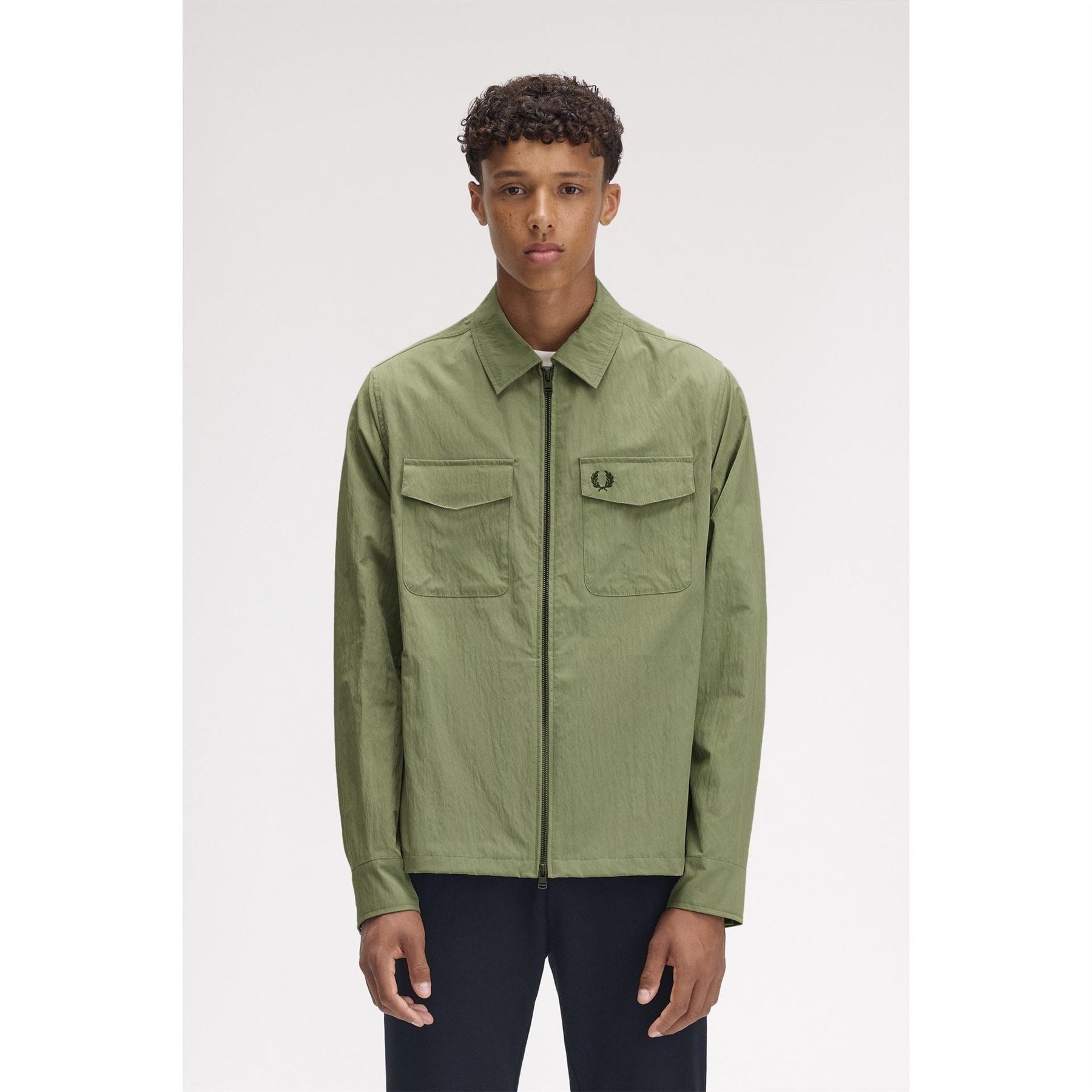 Fred Perry  Long Sleeve Zip Overshirt