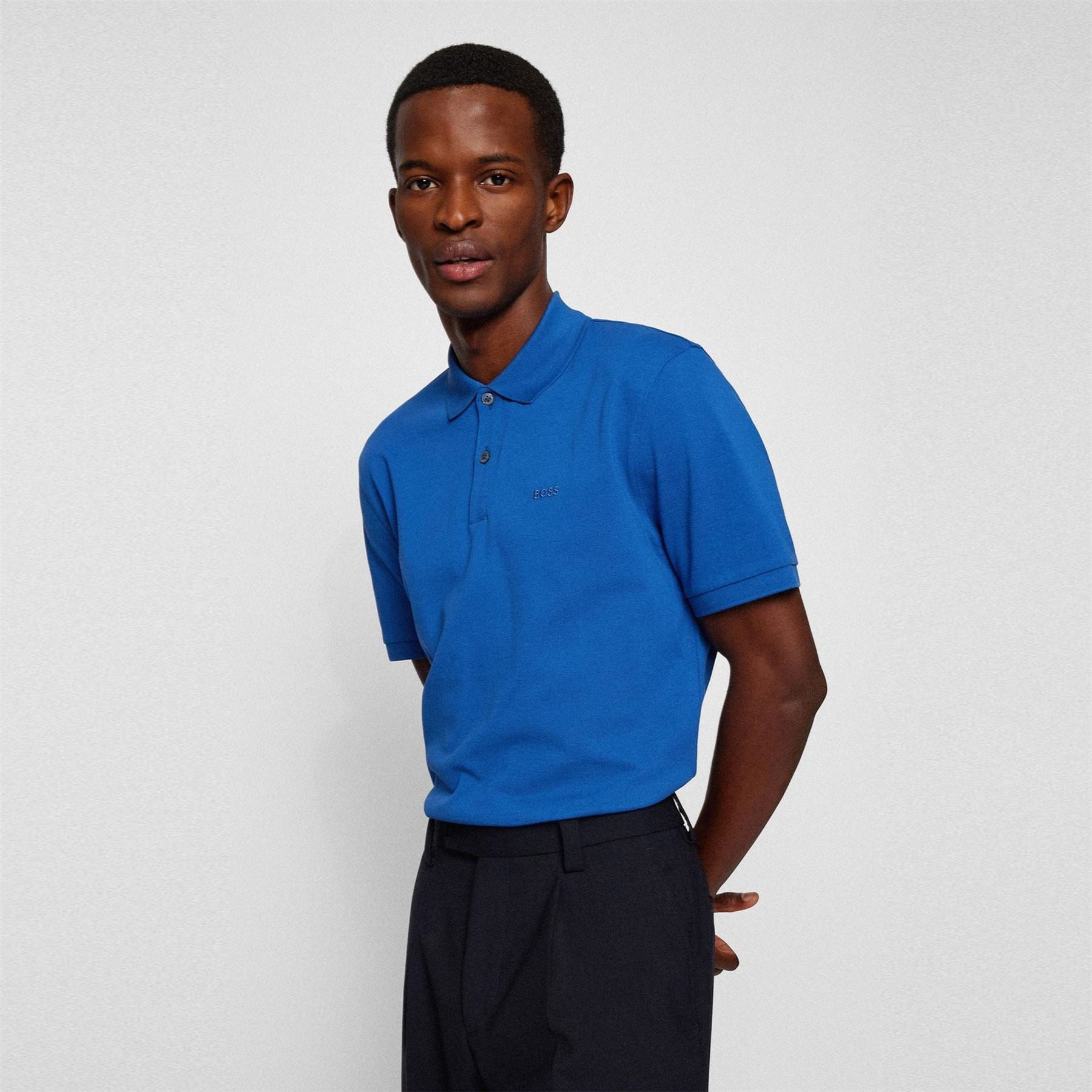 Boss BOSS BLACK Pallas Polo Iconic Logo Embroidered Shirt
