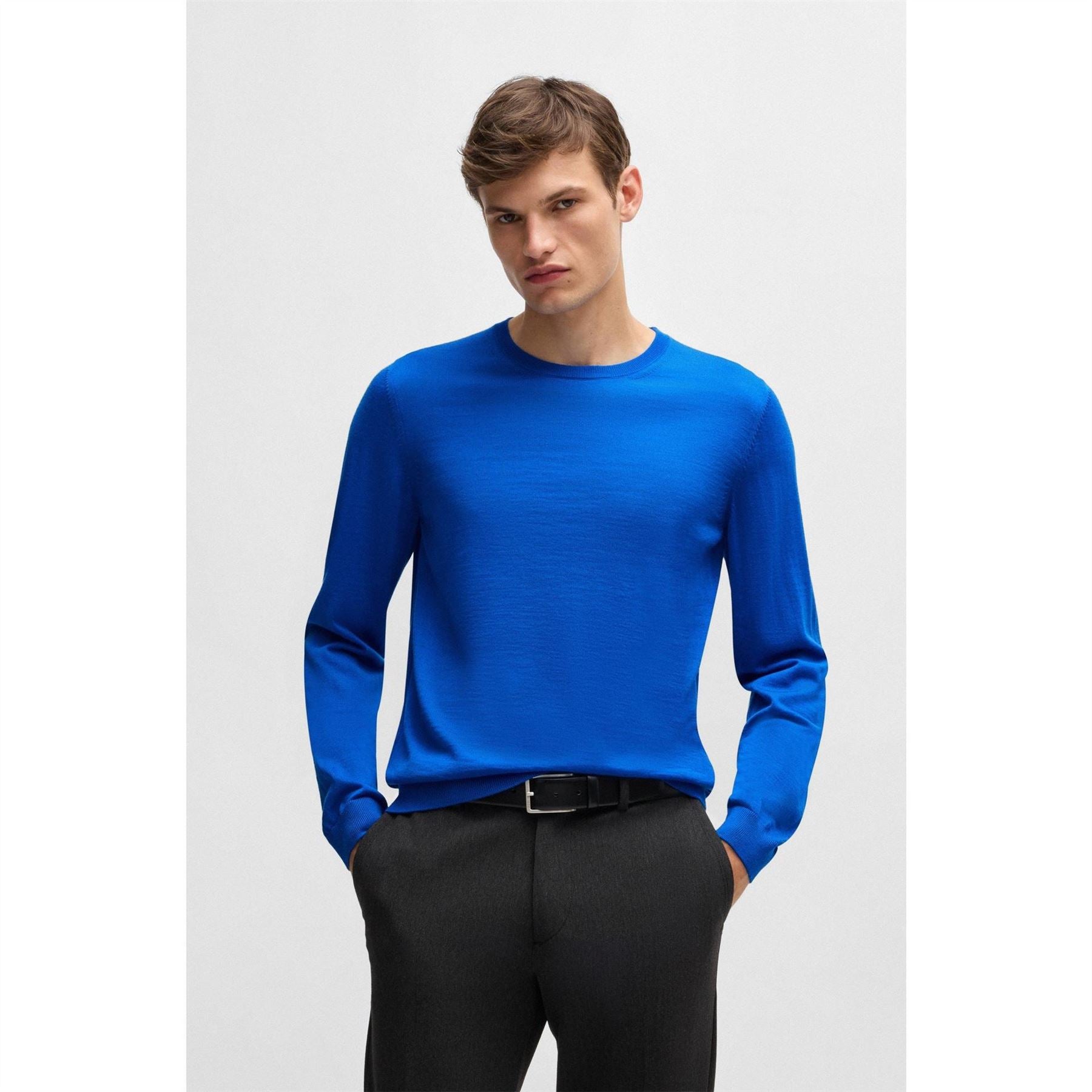Boss Leno Regular Fit Crew Neck Sweater