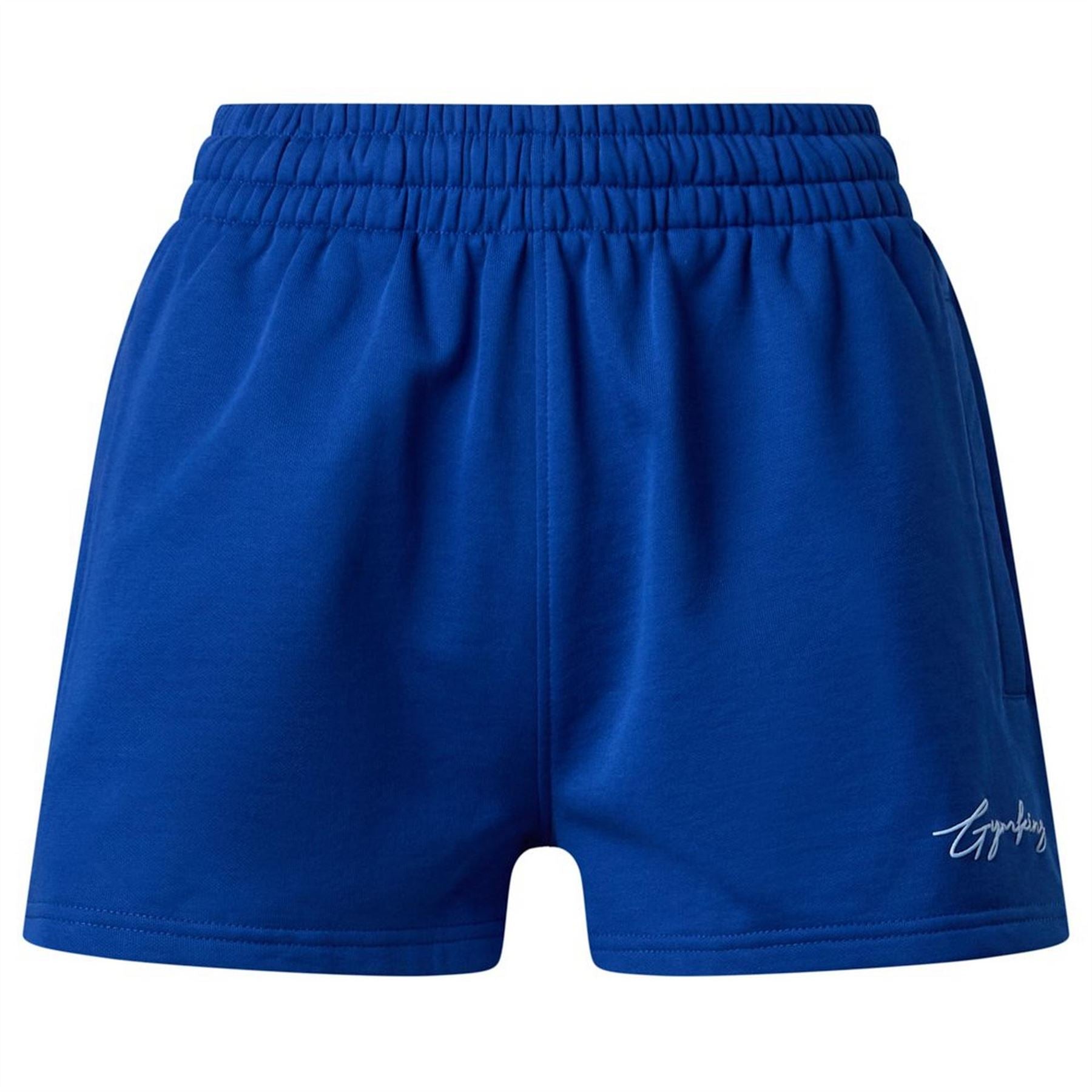 Gym King King Script Mindset Short   Jewel Blue