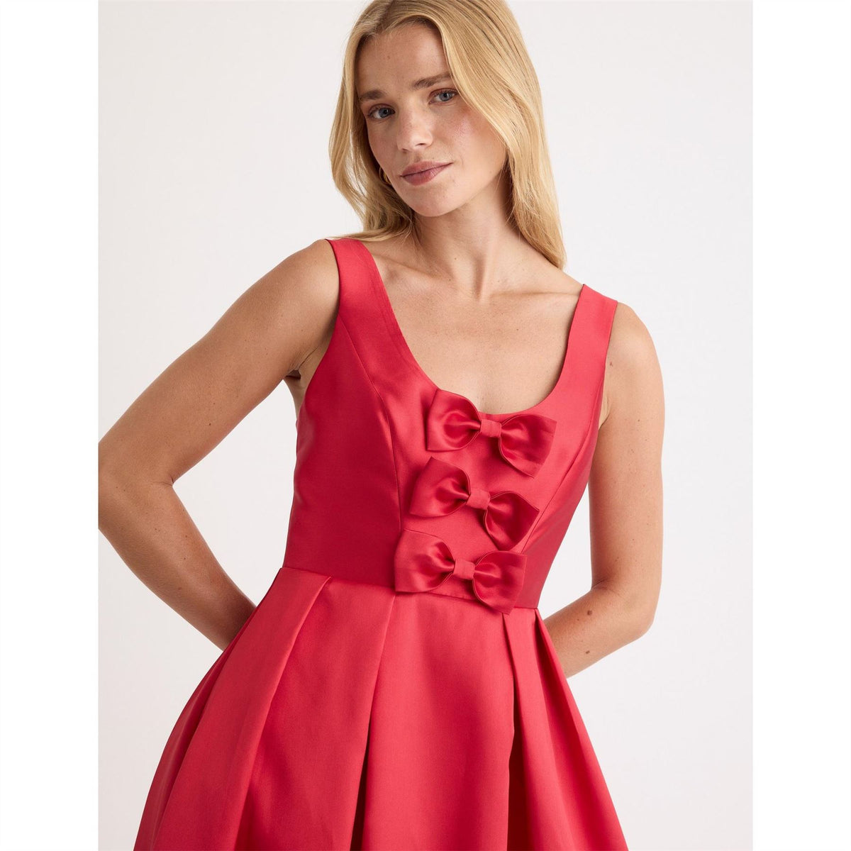 Nobodys Child Milda Scoop Neck Midi Dress