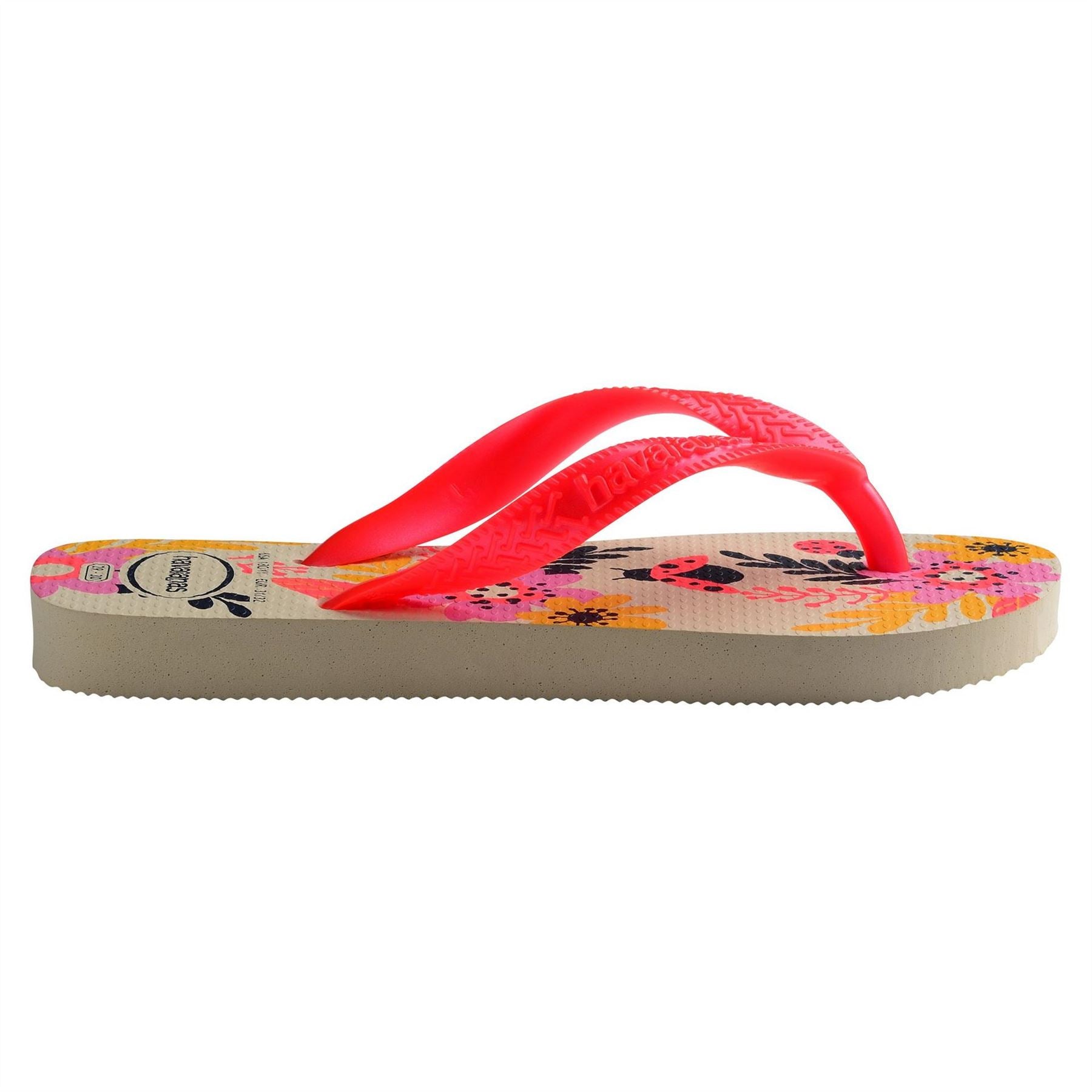 Havaianas Kids Flores Beige Flip Flops