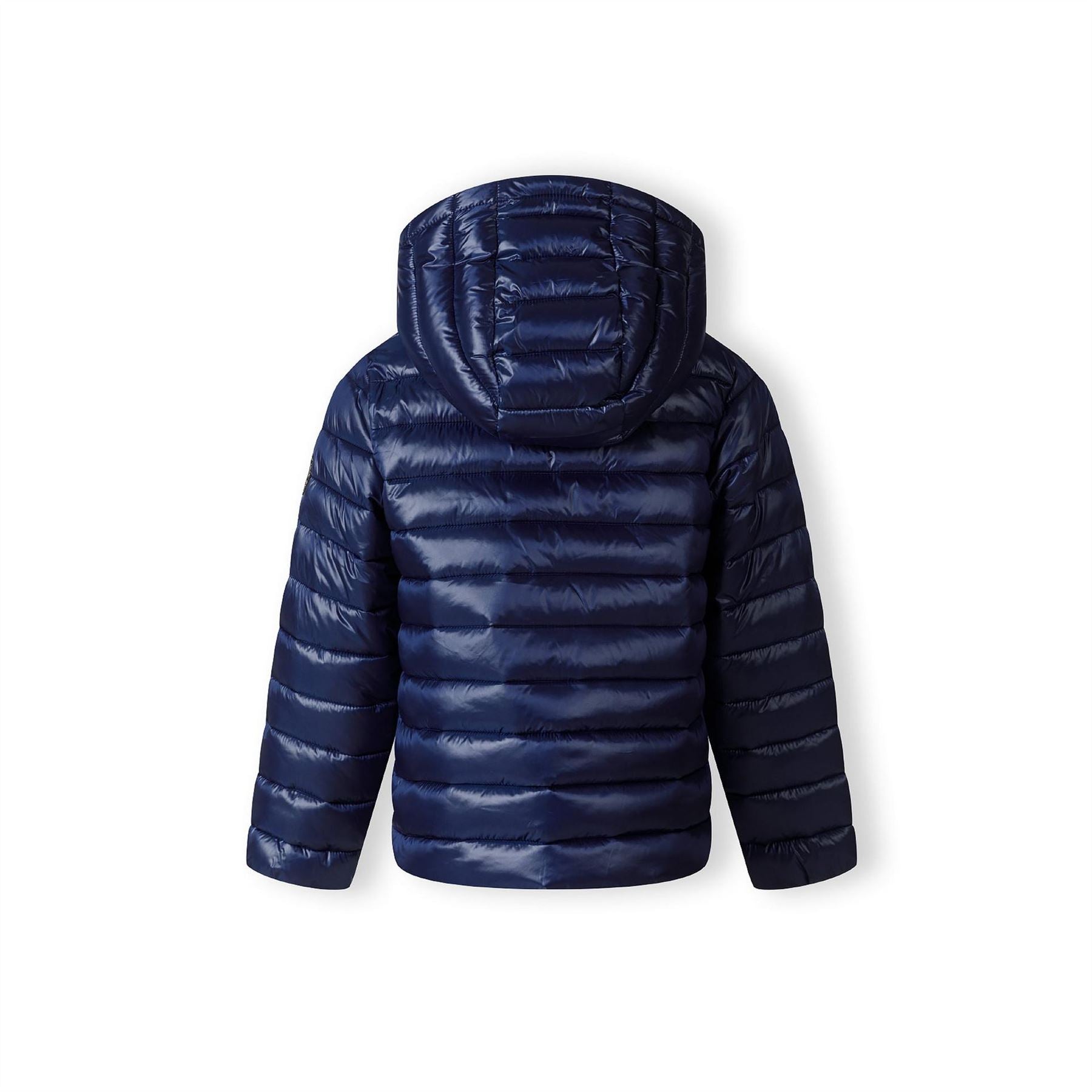Minoti Girls Quilted Hooded Jacket With Zip Navy