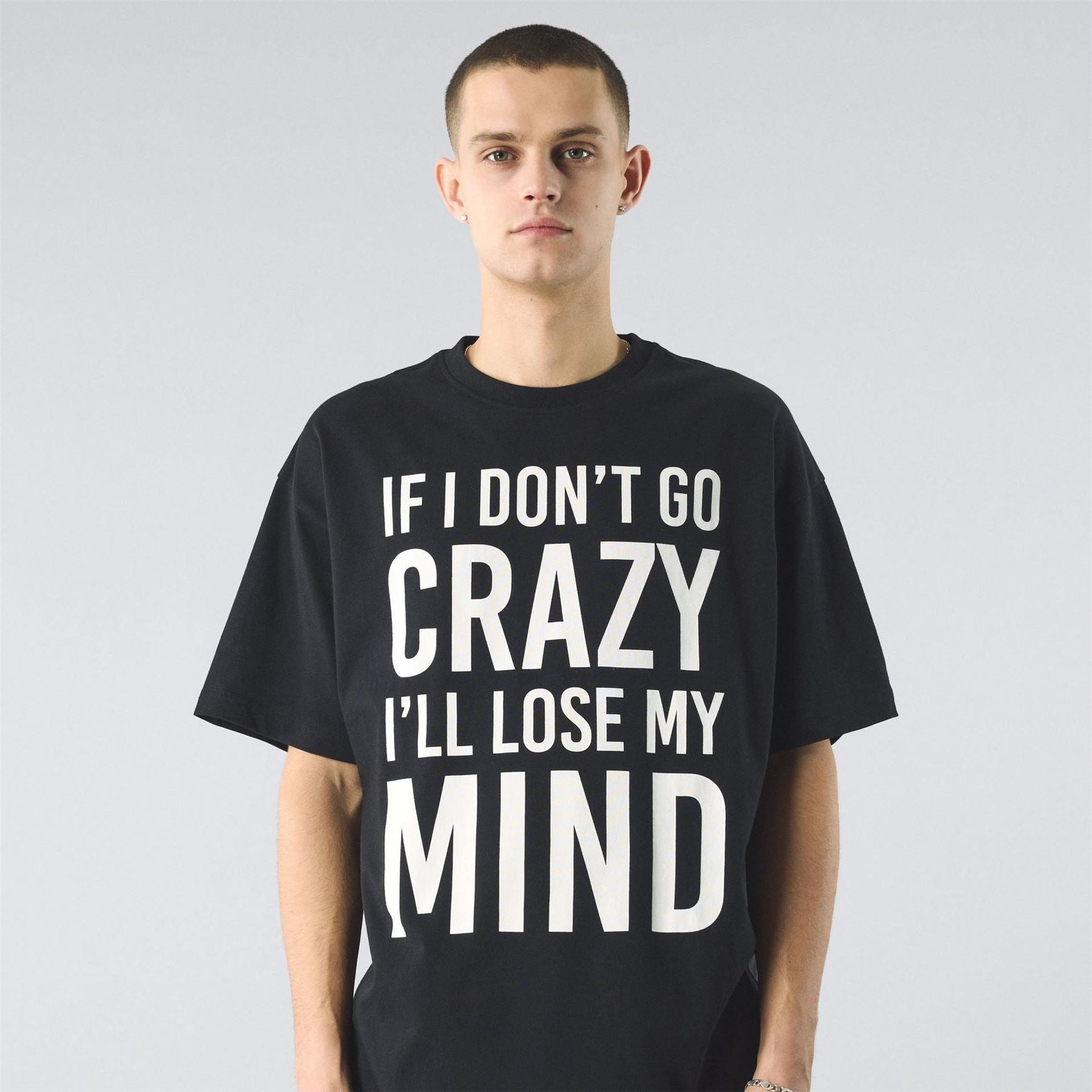 Pretty Green Regular Fit Crew Neck Lettering T-Shirt