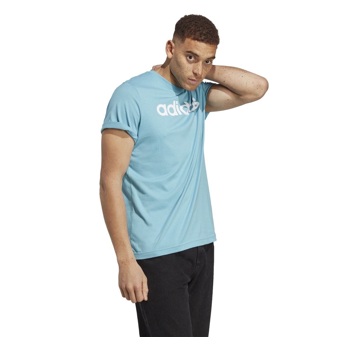 adidas Mens Essentials Single Jersey Logo T-Shirt