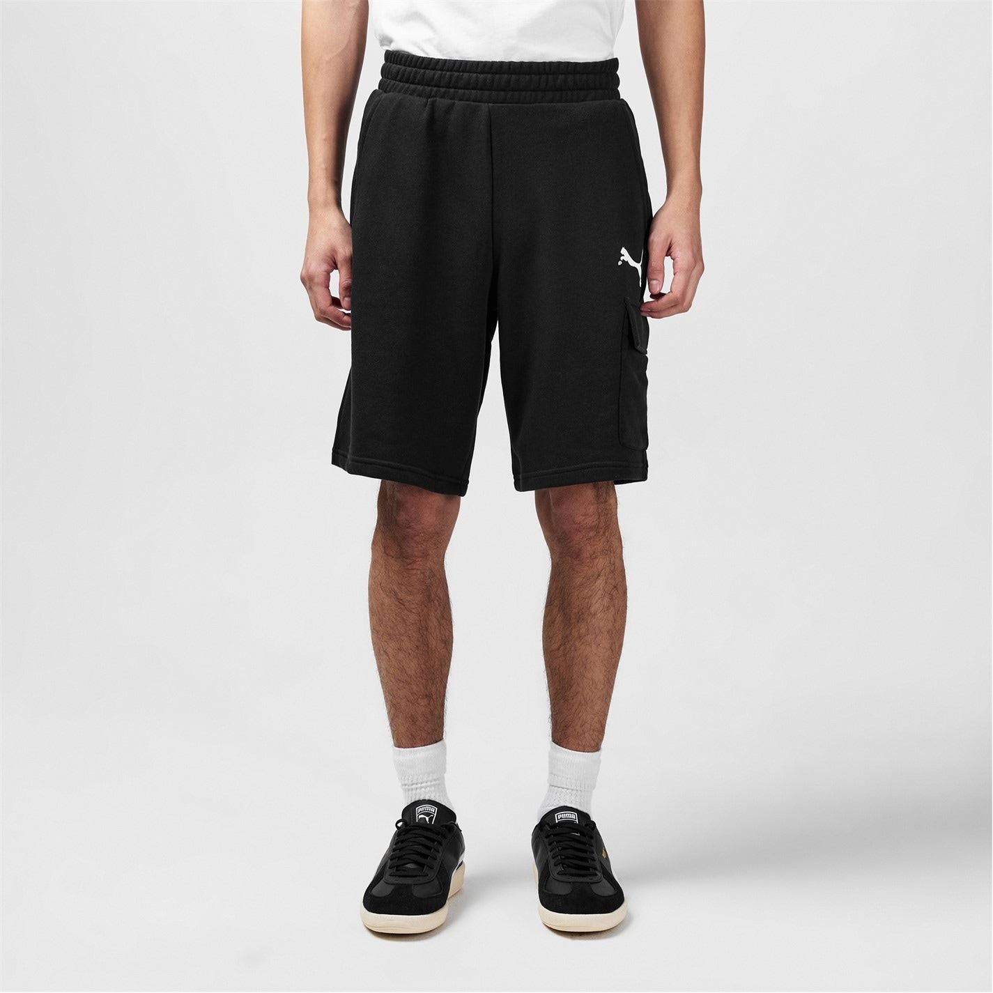Puma Logo Print Cargo Shorts