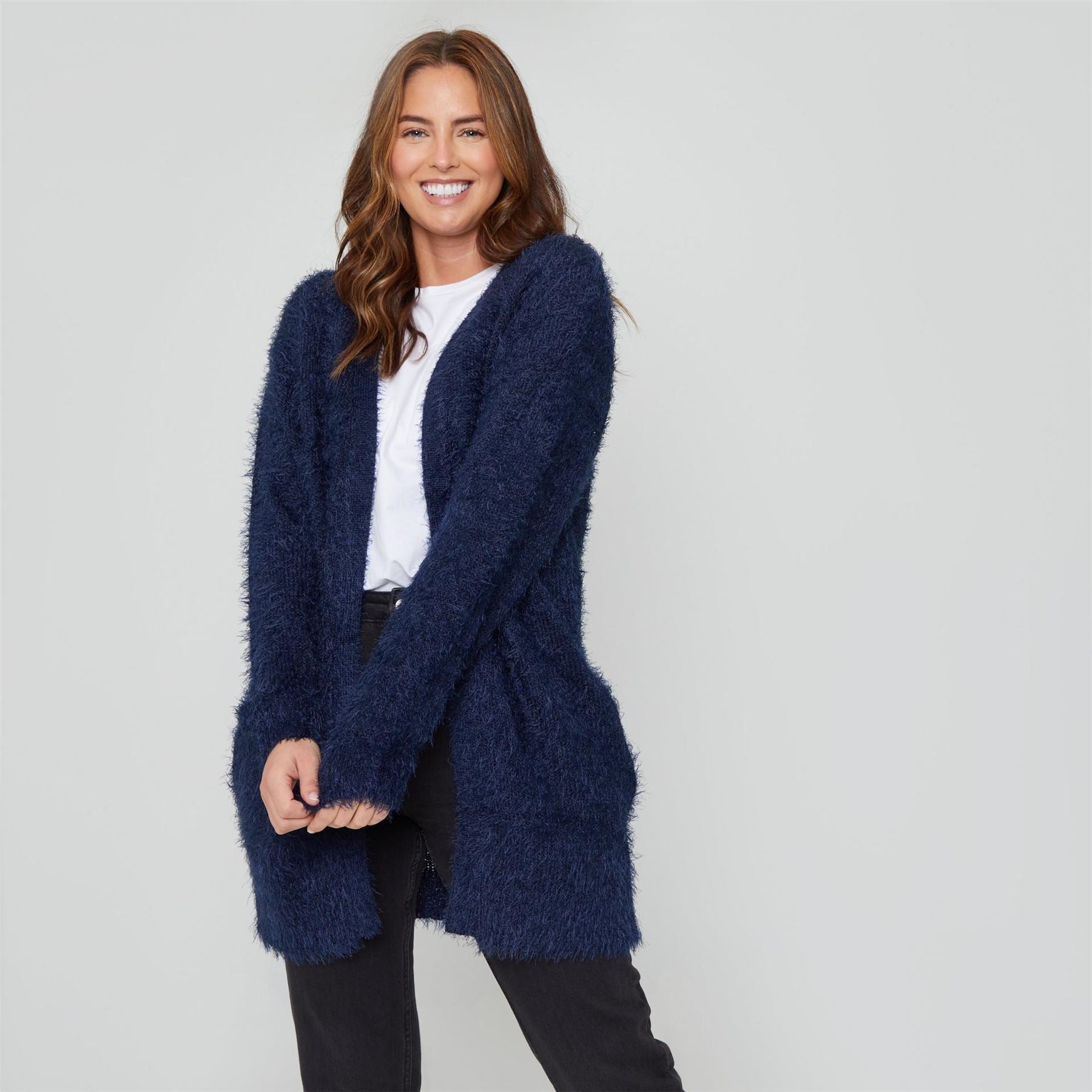 Be You Fluffy Long Sleeve Relaxed Fit Sweater