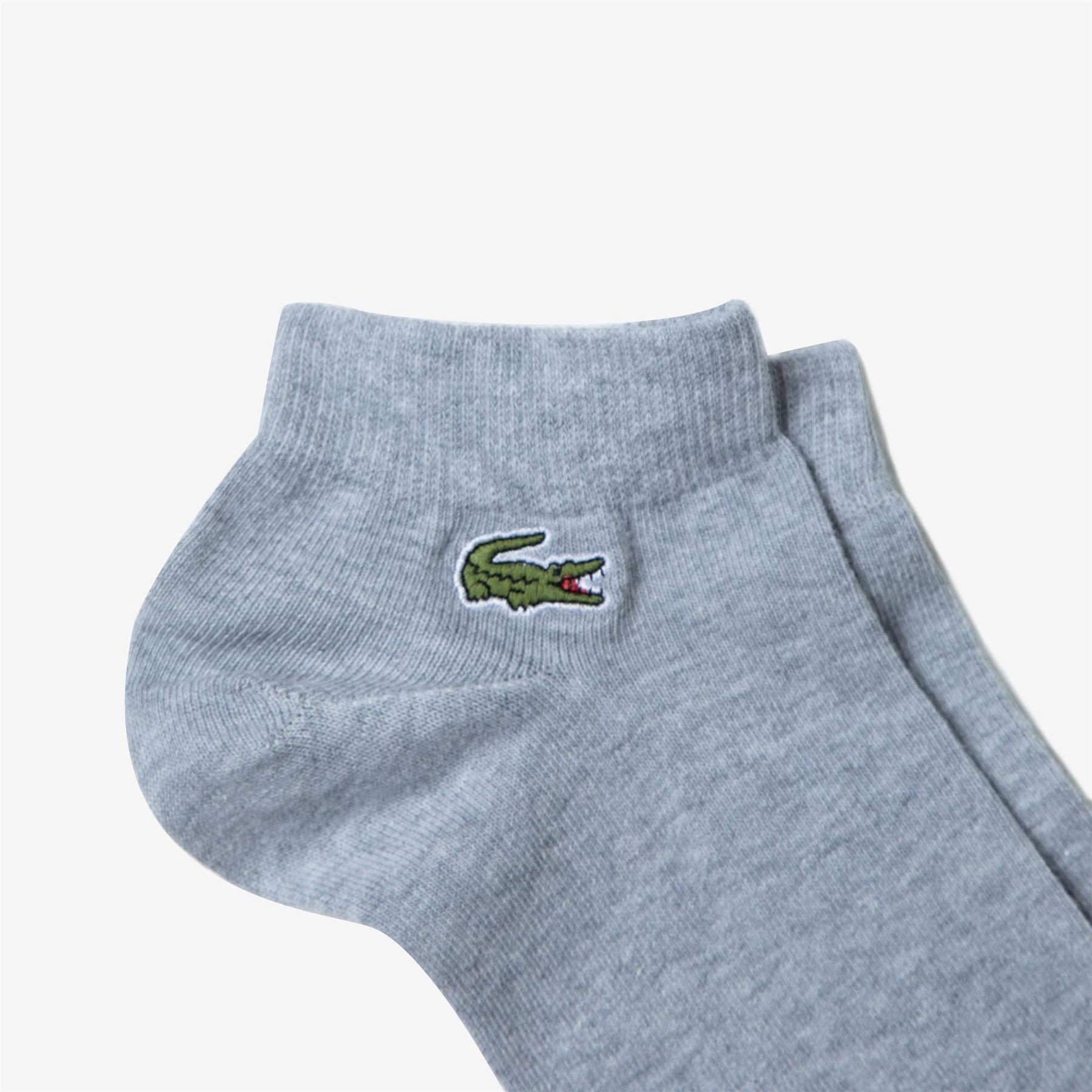 Lacoste Cotton 3 Pack Logo Trainer Socks