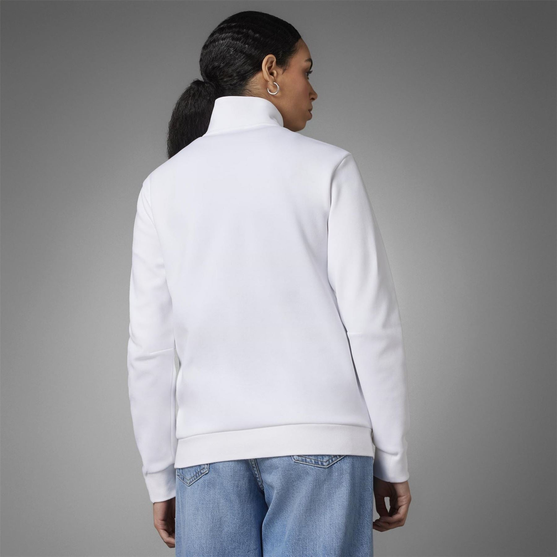 adidas Funnel Neck High Collar Long Sleeve Athletic Top