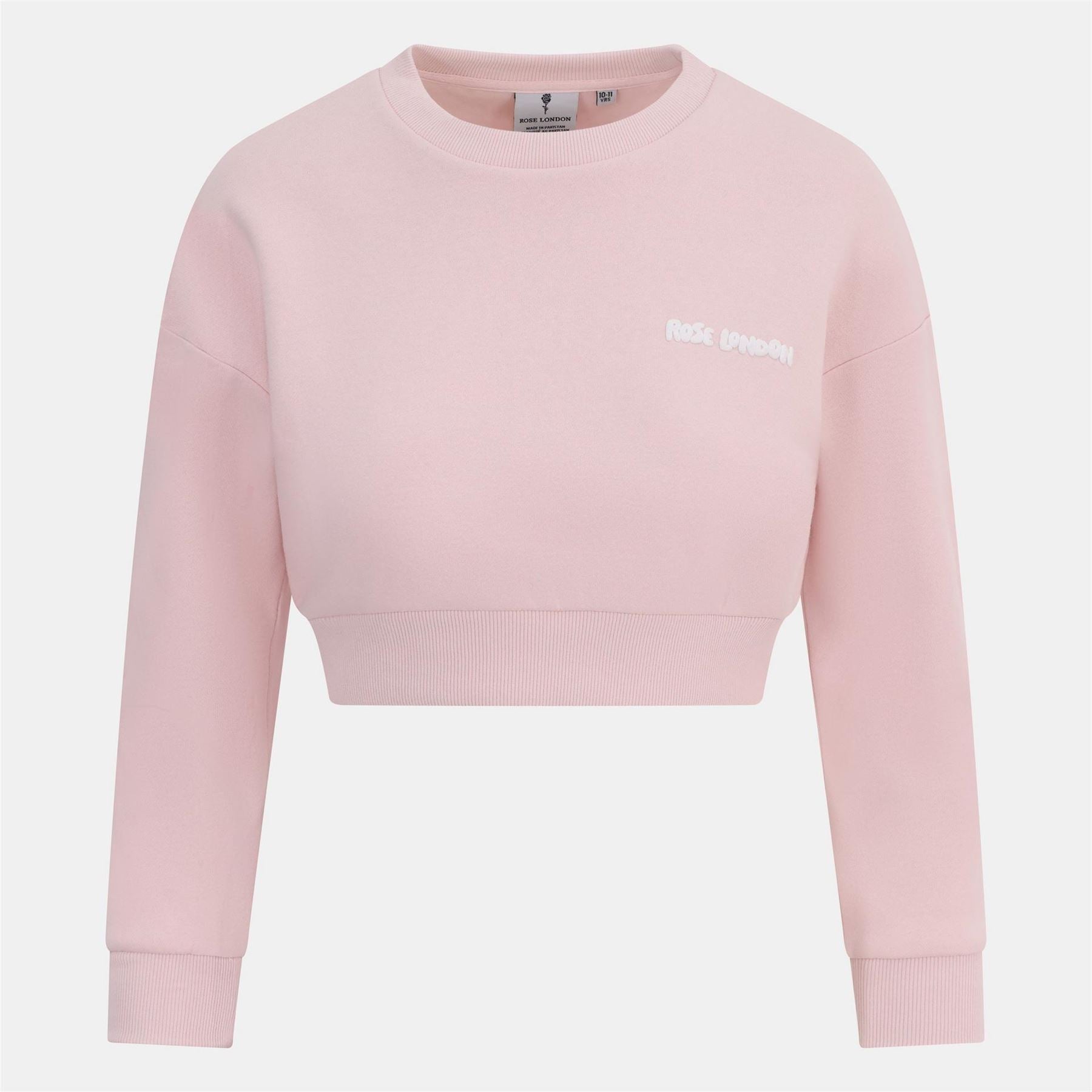 Rose London Crop Sweatshirt Junior Girls