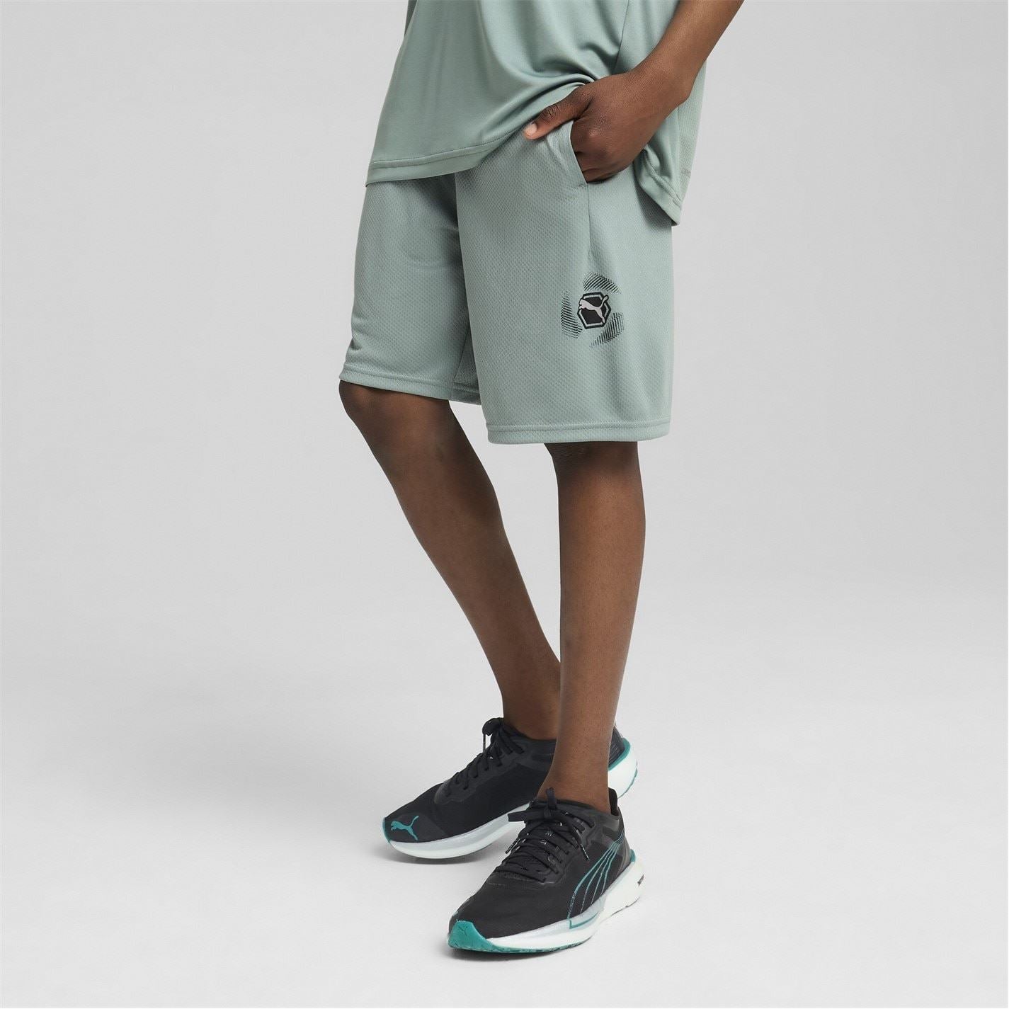 Puma Active Sports Graphic Poly Shorts B Gym Short Unisex Kids
