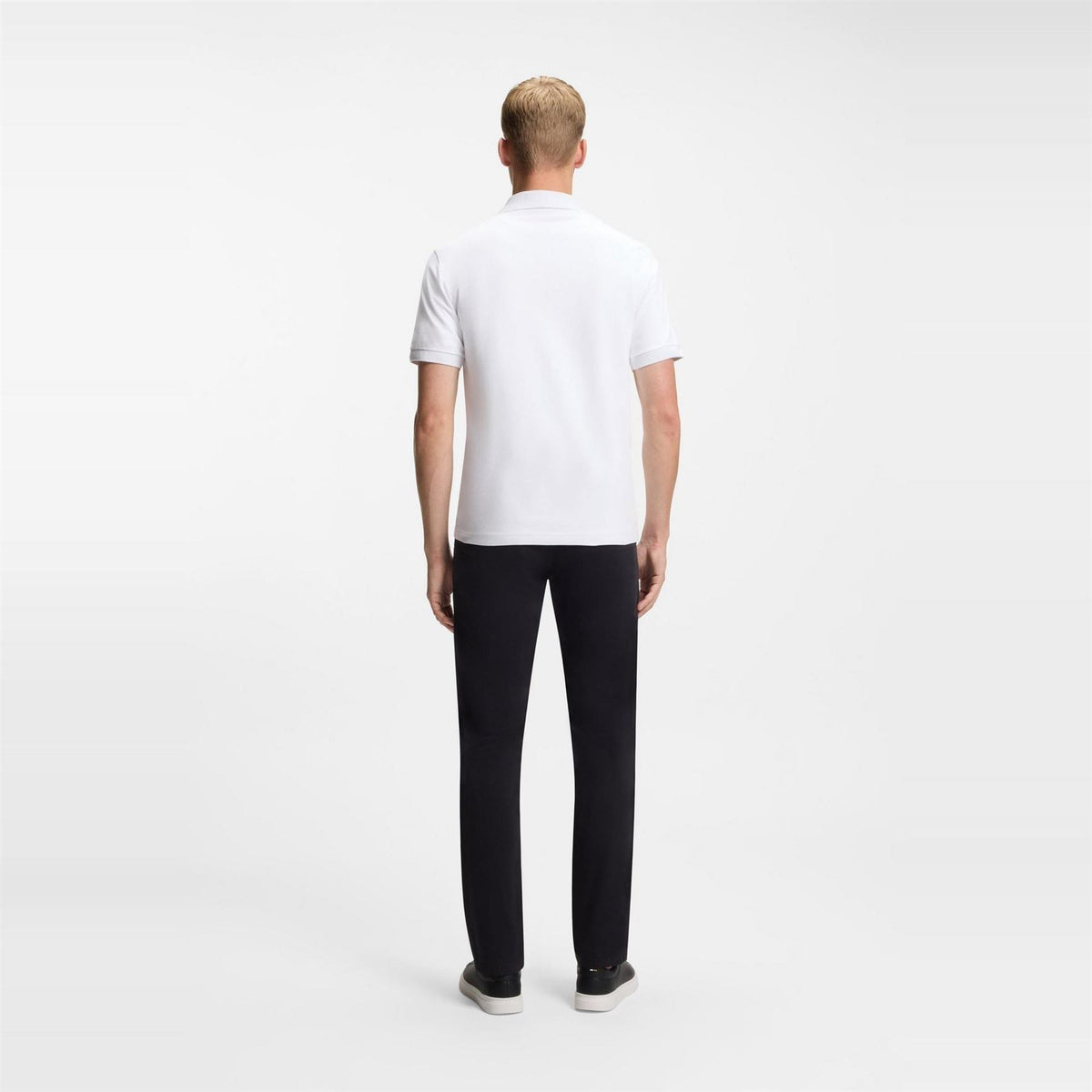 Boss Collared Neck Button Placket Polo Shirt