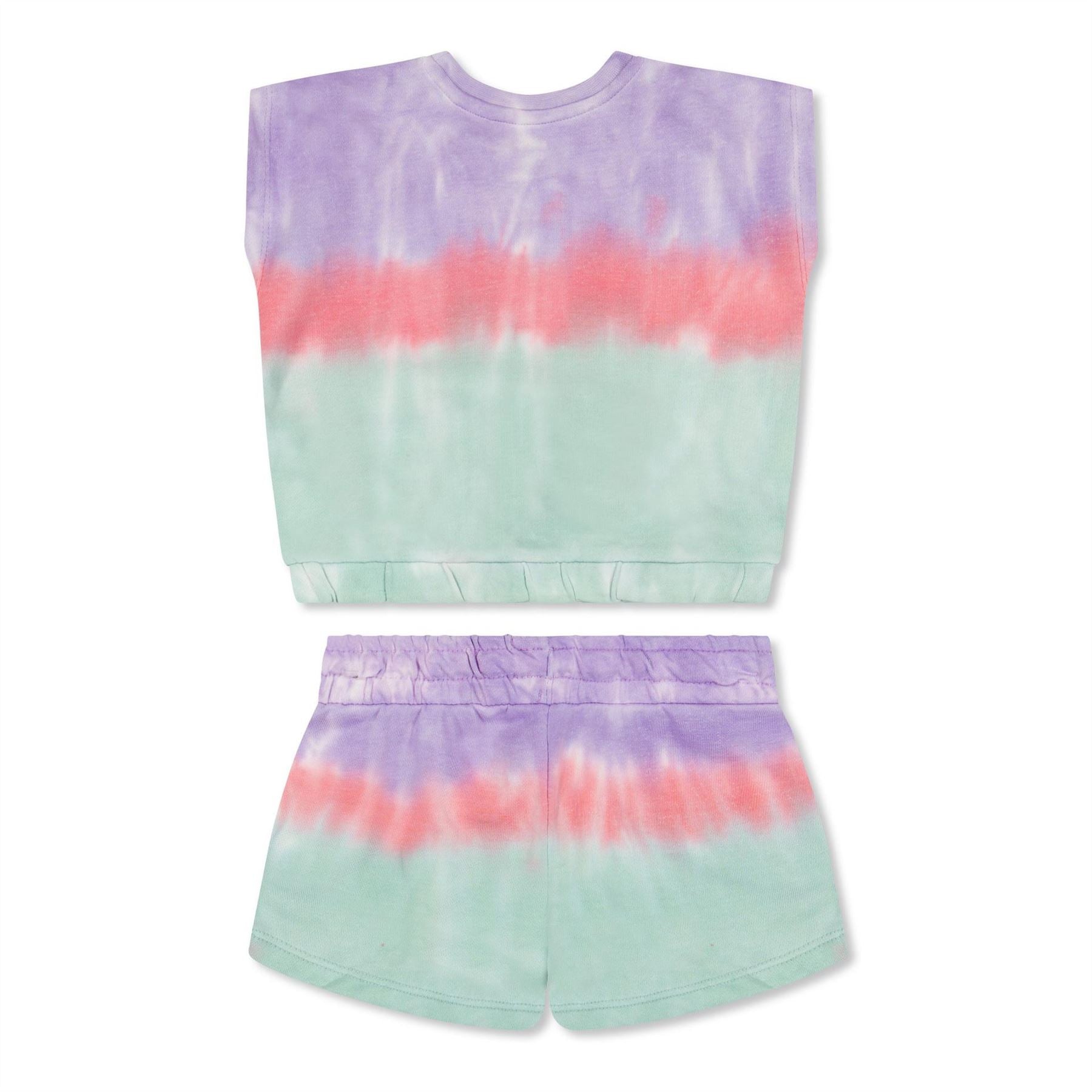 Reebok Tie Dye Terry Top And Trouser Set