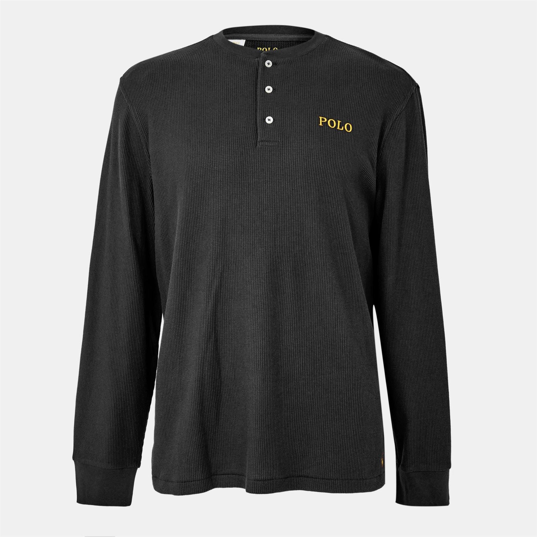 Polo Ralph Lauren Waffle Henley Long Sleeve T-Shirt